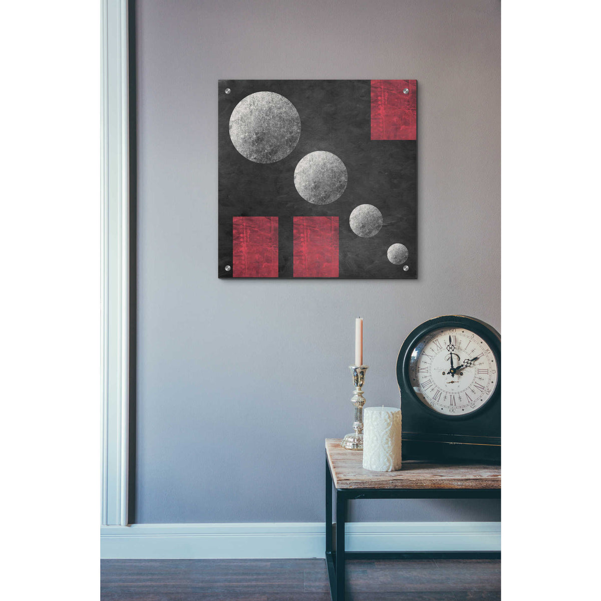 Epic Art 'Geometry MISTERY MOON 17' by Irena Orlov, Acrylic Glass Wall Art,24x24