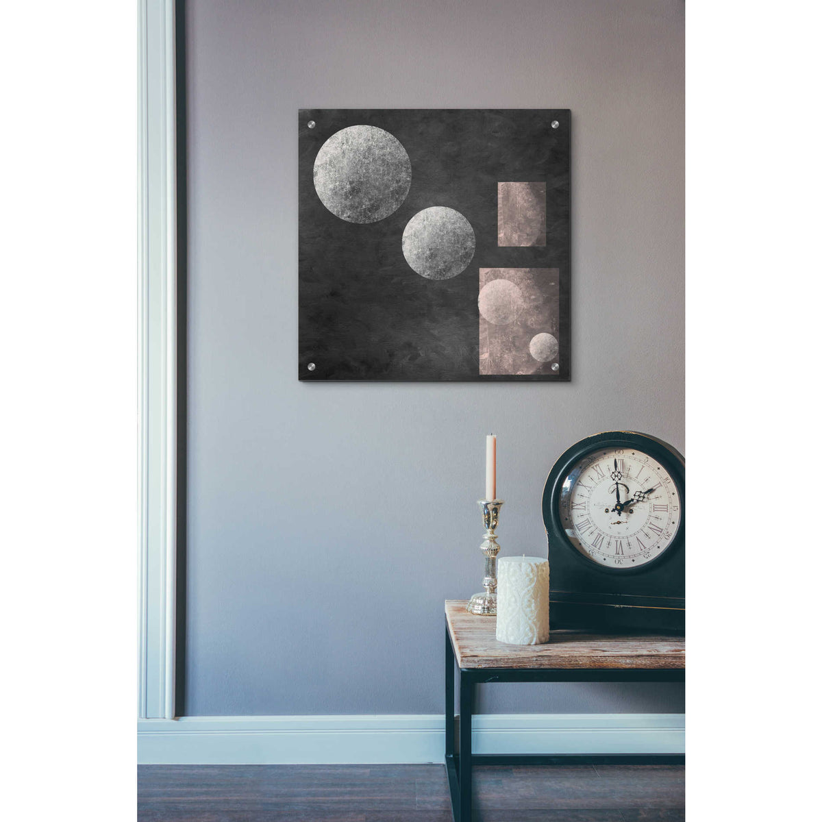 Epic Art 'Geometry MISTERY MOON 19' by Irena Orlov, Acrylic Glass Wall Art,24x24