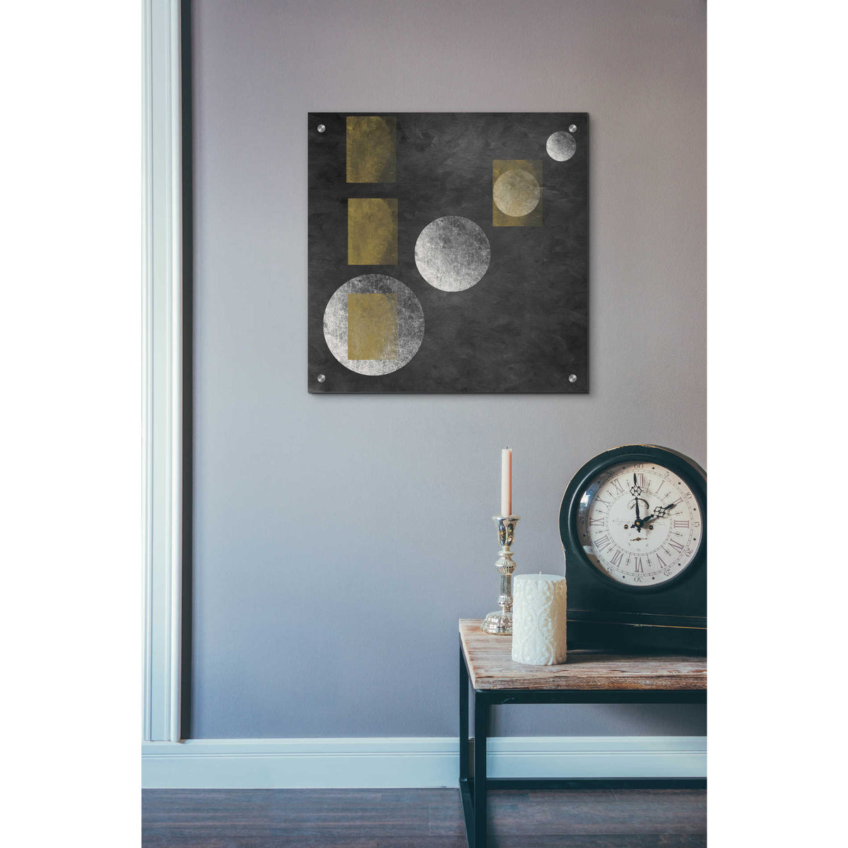 Epic Art 'Geometry MISTERY MOON 18' by Irena Orlov, Acrylic Glass Wall Art,24x24