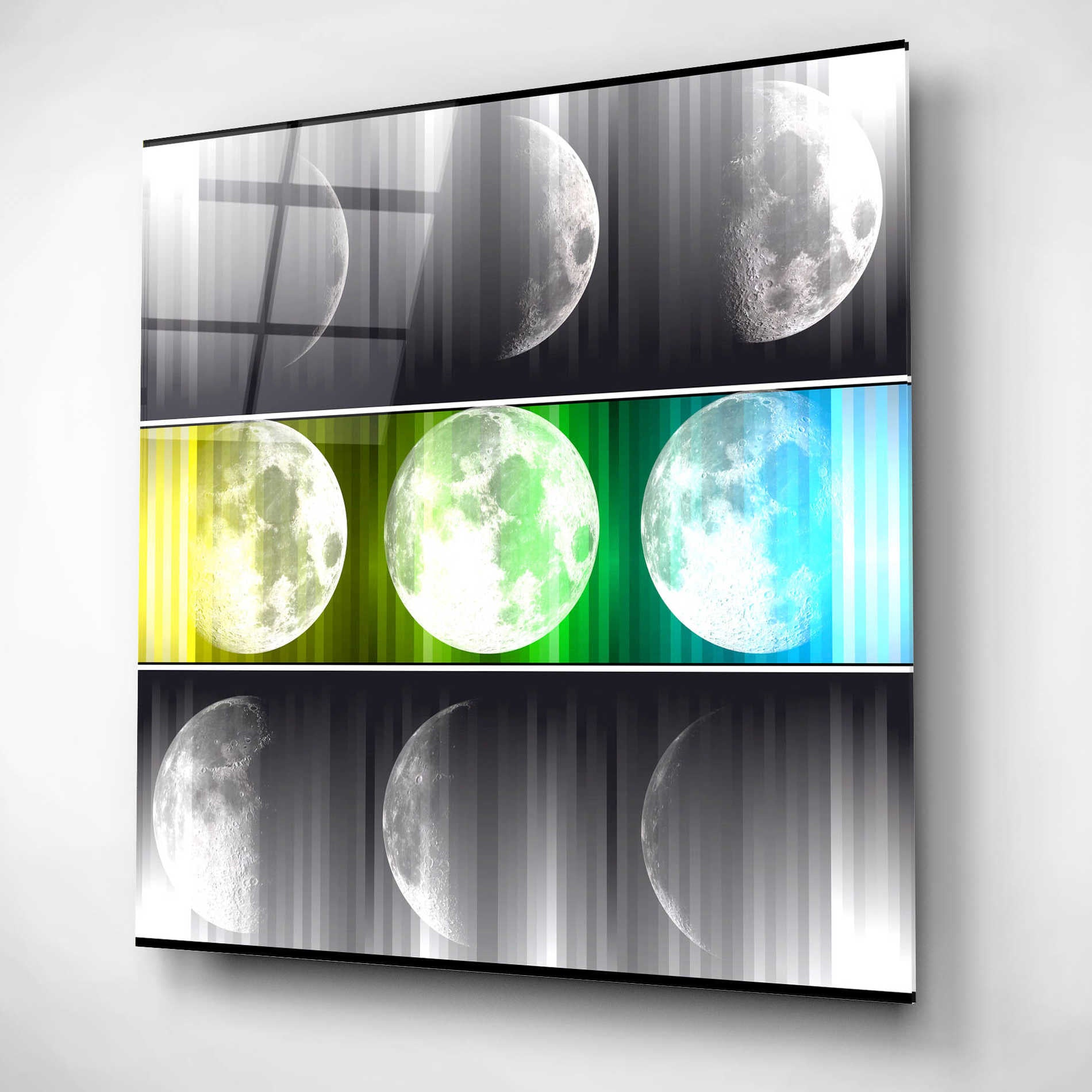 Epic Art 'Moon Phase 2' by Irena Orlov, Acrylic Glass Wall Art,12x12