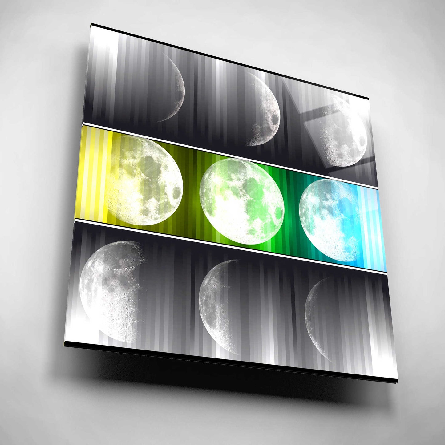 Epic Art 'Moon Phase 2' by Irena Orlov, Acrylic Glass Wall Art,12x12