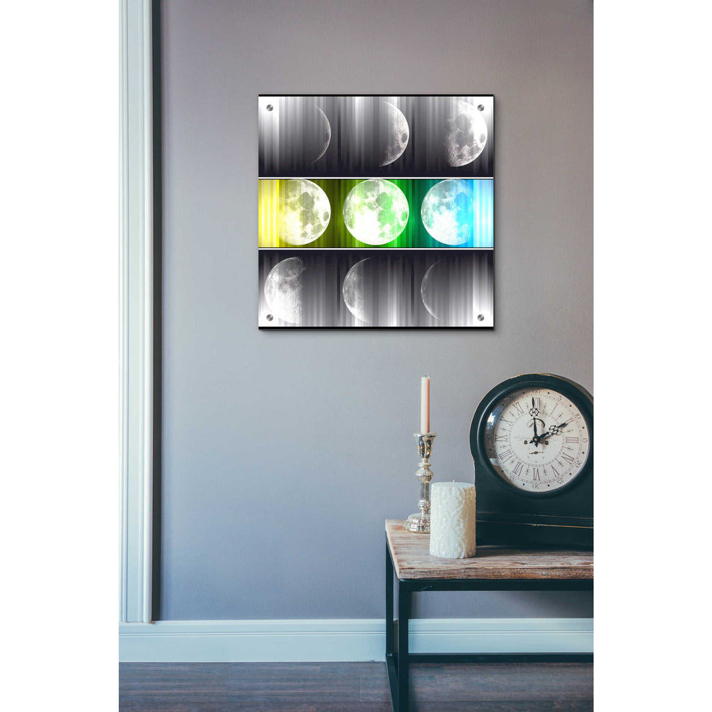 Epic Art 'Moon Phase 2' by Irena Orlov, Acrylic Glass Wall Art,24x24