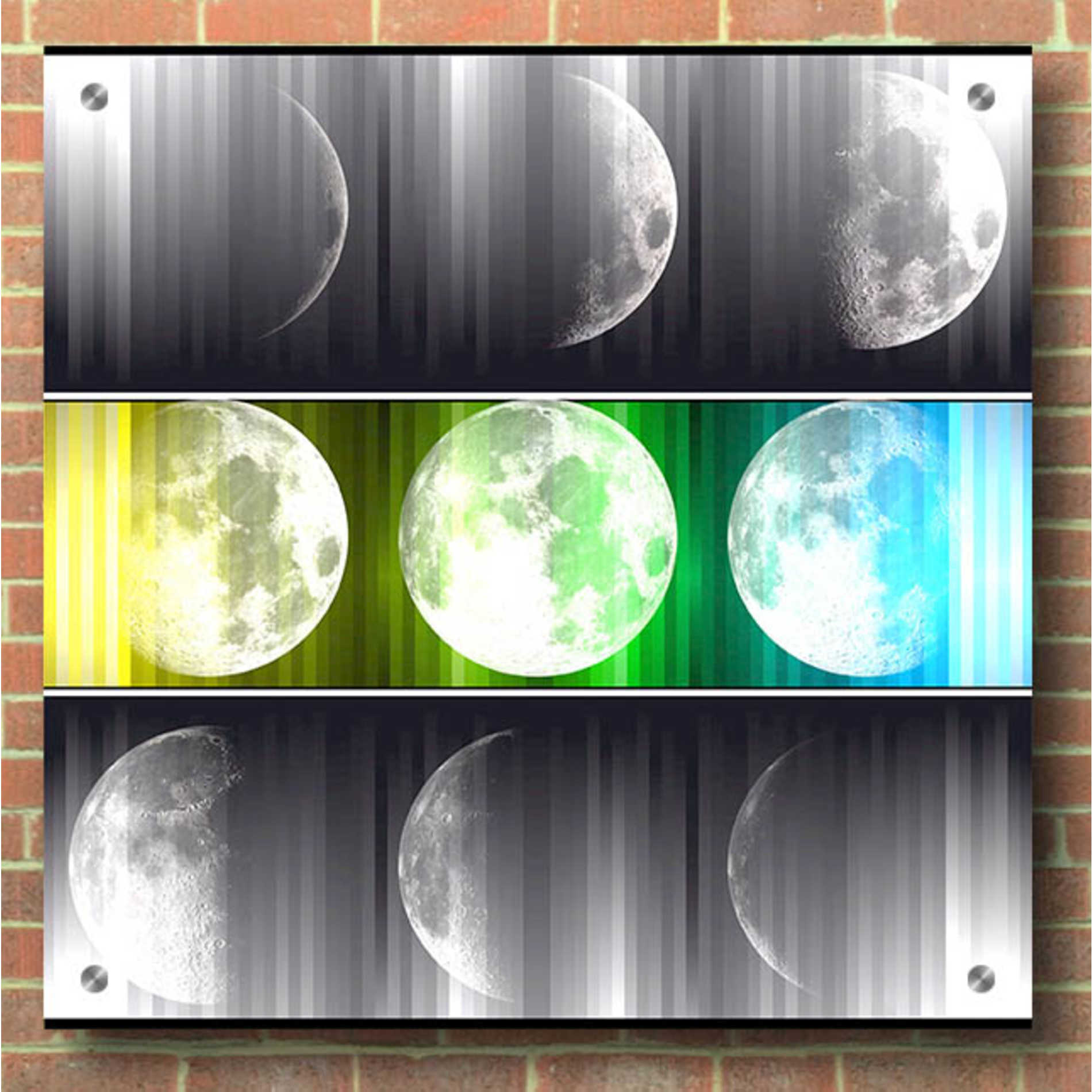 Epic Art 'Moon Phase 2' by Irena Orlov, Acrylic Glass Wall Art,36x36