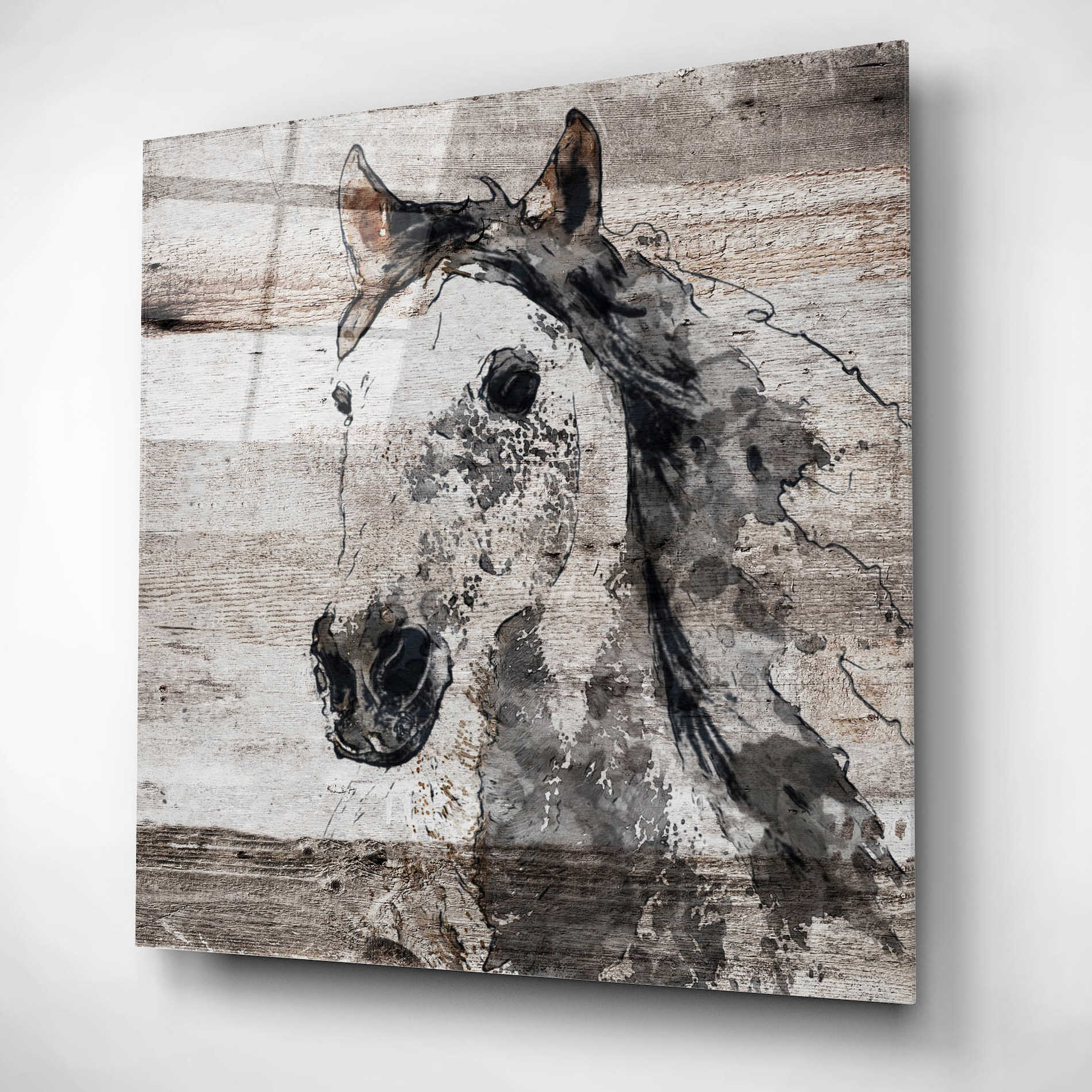 Epic Art 'Sparkle horse 4' by Irena Orlov, Acrylic Glass Wall Art,12x12