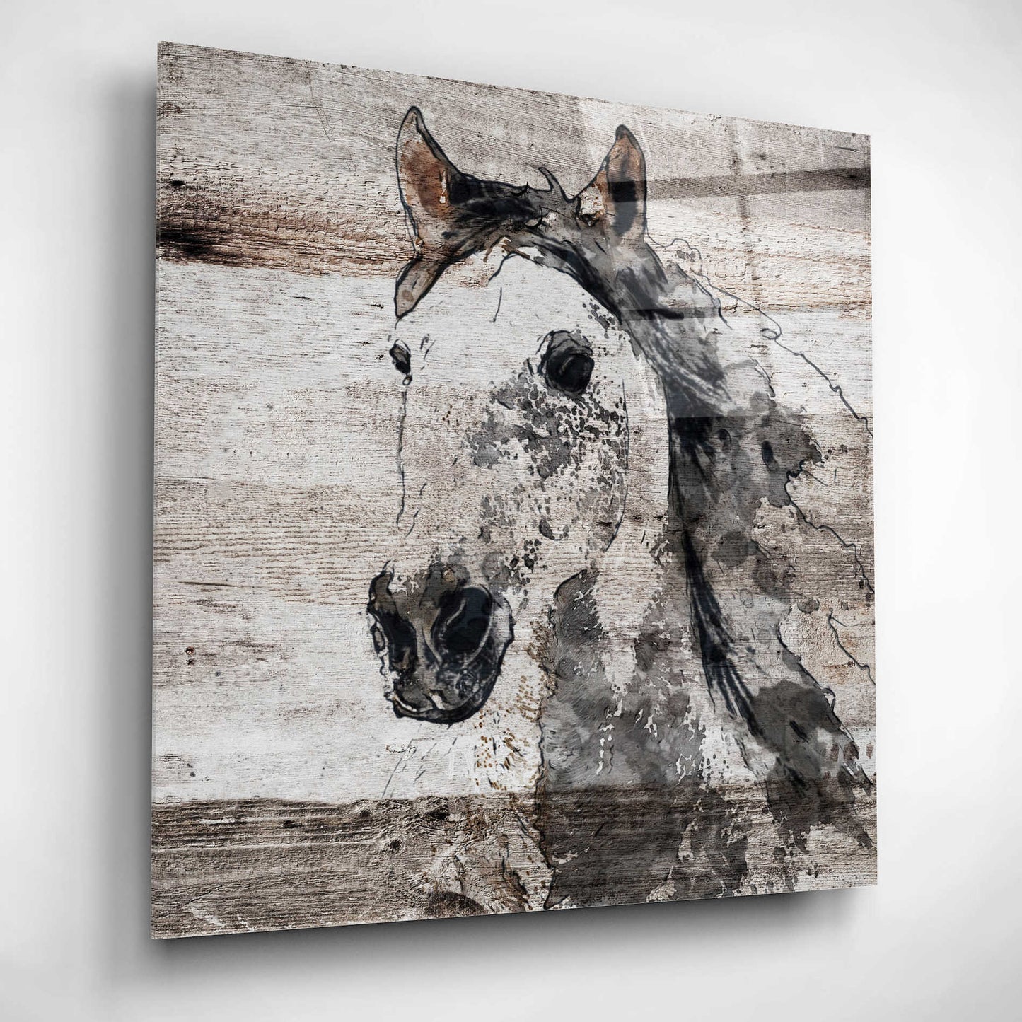 Epic Art 'Sparkle horse 4' by Irena Orlov, Acrylic Glass Wall Art,12x12