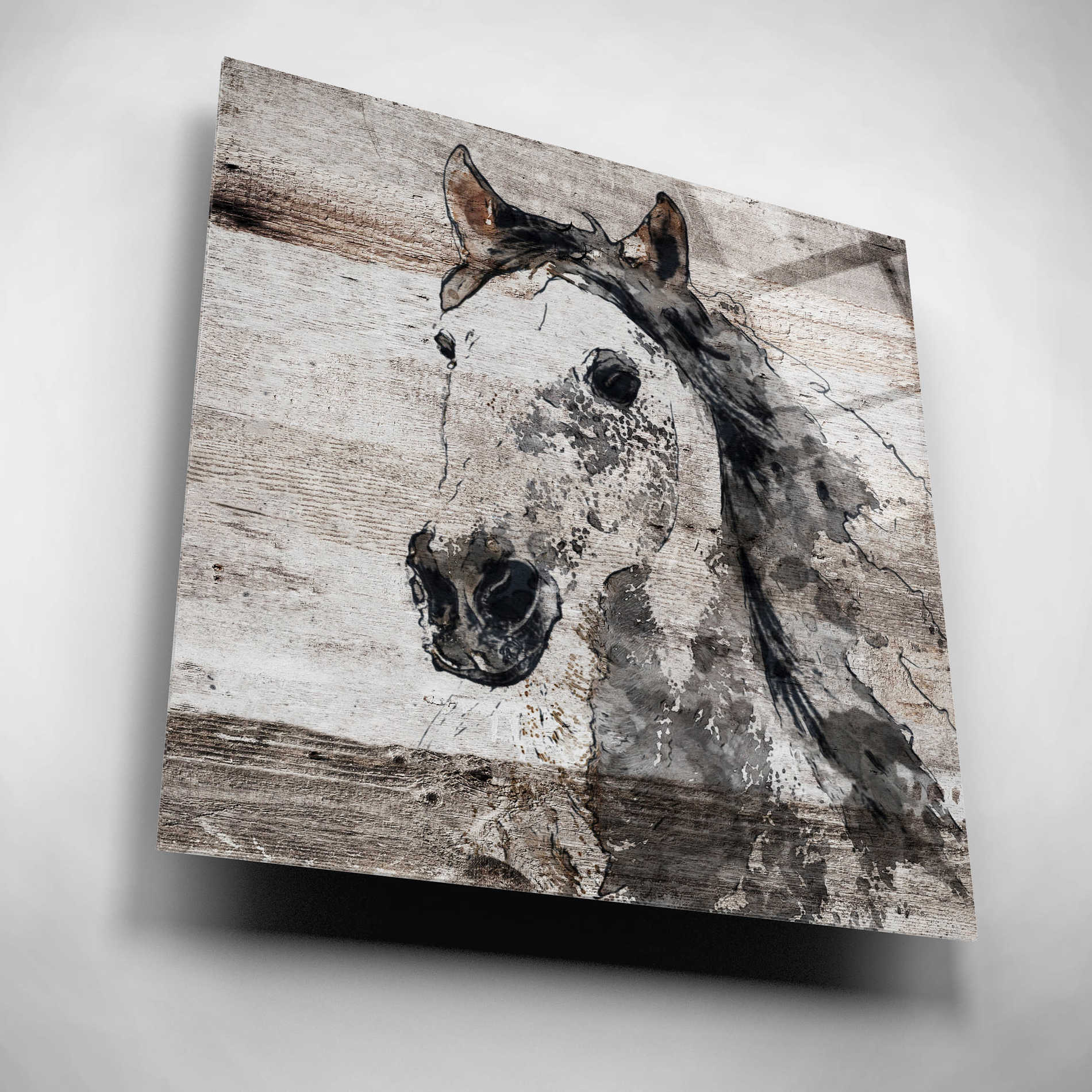 Epic Art 'Sparkle horse 4' by Irena Orlov, Acrylic Glass Wall Art,12x12