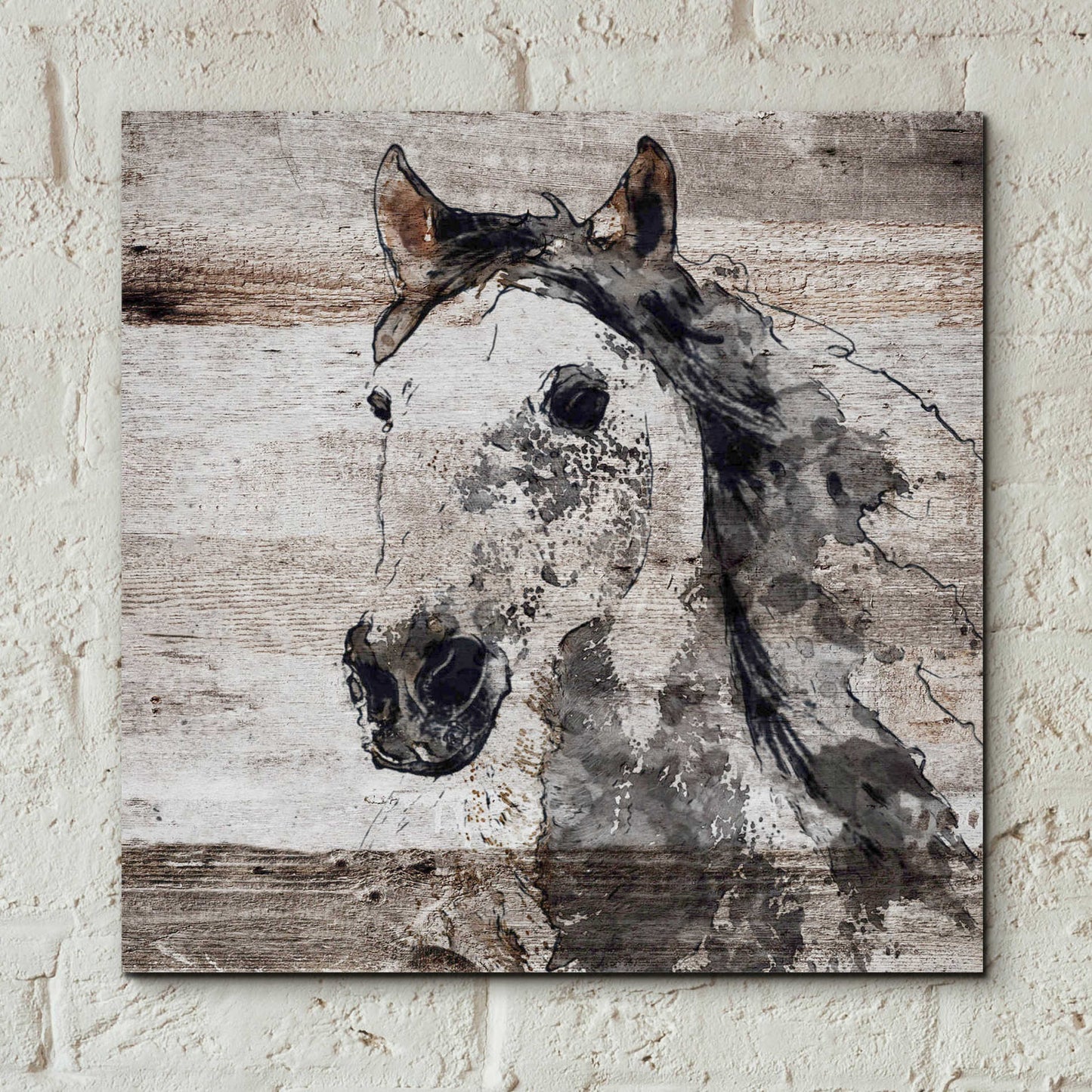 Epic Art 'Sparkle horse 4' by Irena Orlov, Acrylic Glass Wall Art,12x12