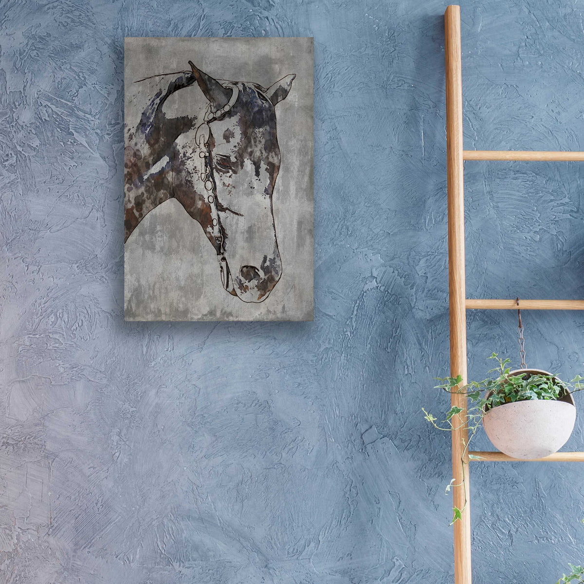 Epic Art 'Morgan Horse- Black Beauty 6' by Irena Orlov, Acrylic Glass Wall Art,16x24