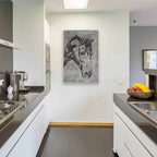 Epic Art 'Morgan Horse- Black Beauty 6' by Irena Orlov, Acrylic Glass Wall Art,24x36