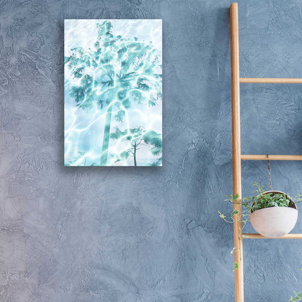Epic Art 'Cyan tree 1' by Irena Orlov, Acrylic Glass Wall Art,16x24