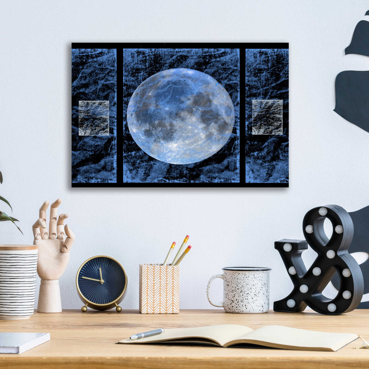 Epic Art 'Moon 1' by Irena Orlov, Acrylic Glass Wall Art,16x12