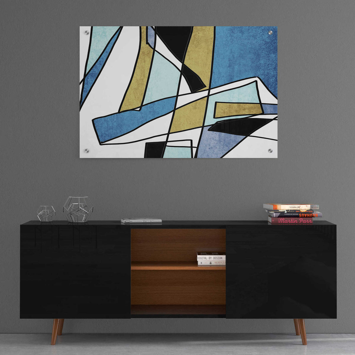 Epic Art 'Abstract Line Art 29' by Irena Orlov, Acrylic Glass Wall Art,36x24