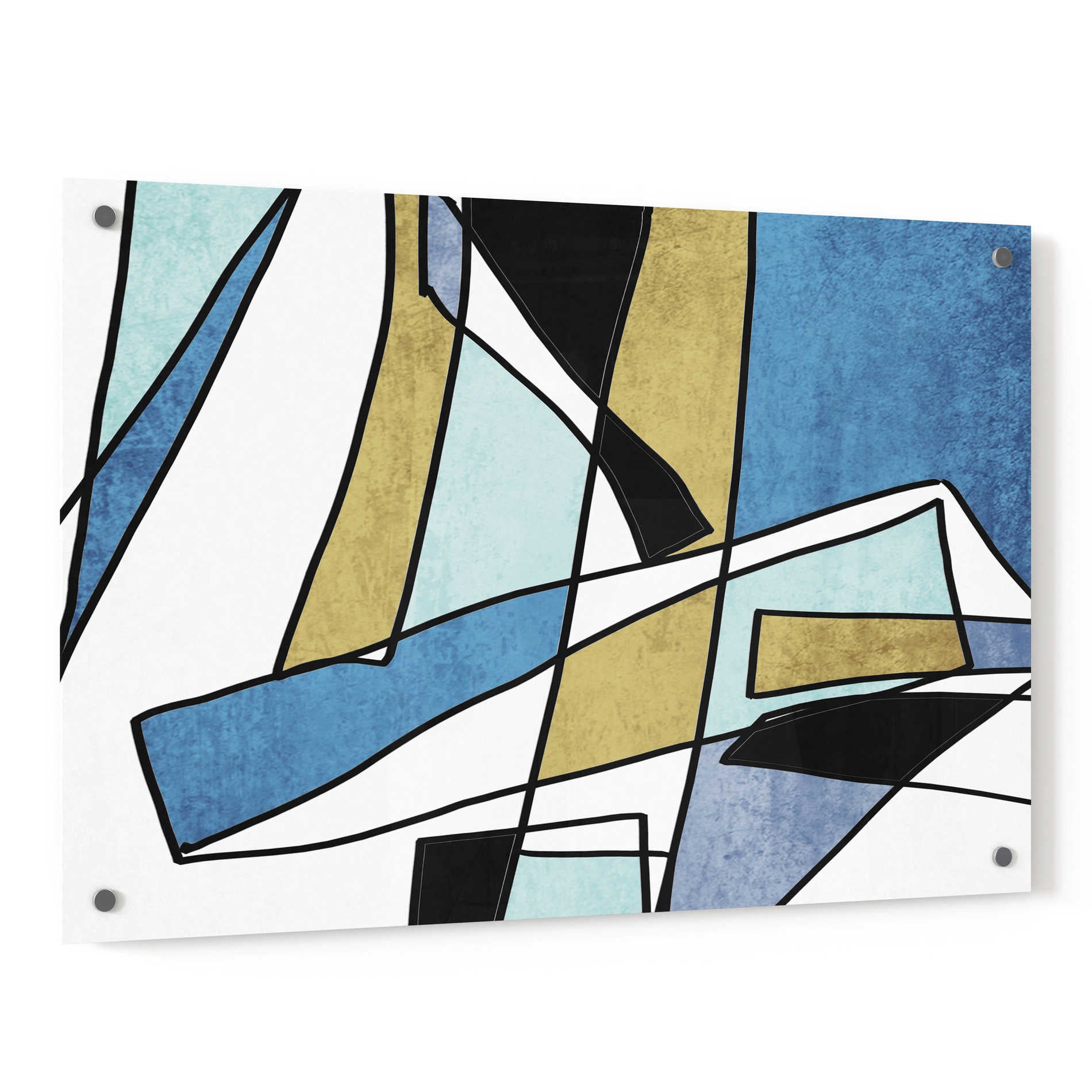 Epic Art 'Abstract Line Art 29' by Irena Orlov, Acrylic Glass Wall Art,36x24