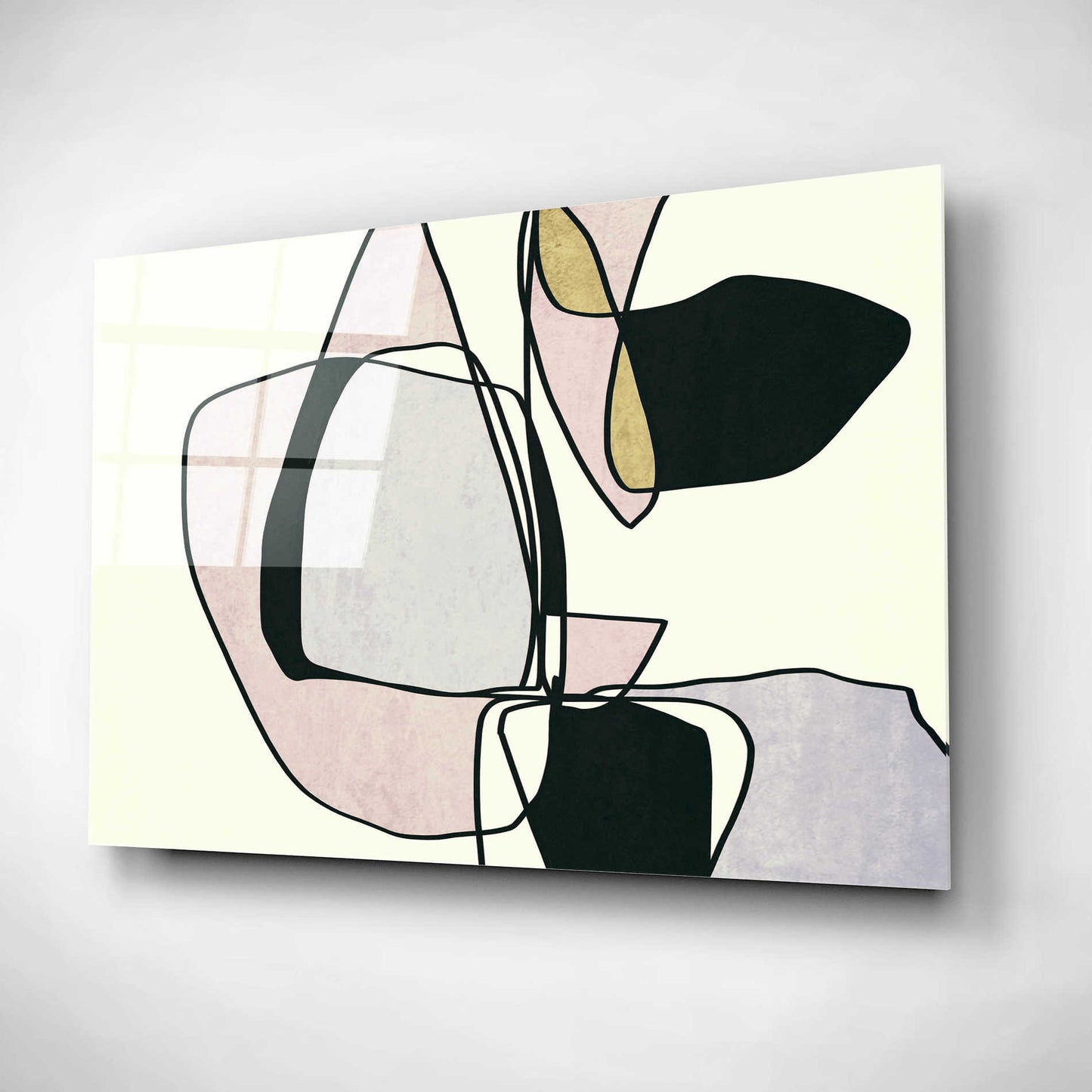 Epic Art 'Abstract Line Art 15' by Irena Orlov, Acrylic Glass Wall Art,16x12