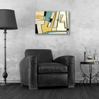 Epic Art 'Abstract Line Art 28' by Irena Orlov, Acrylic Glass Wall Art,24x16