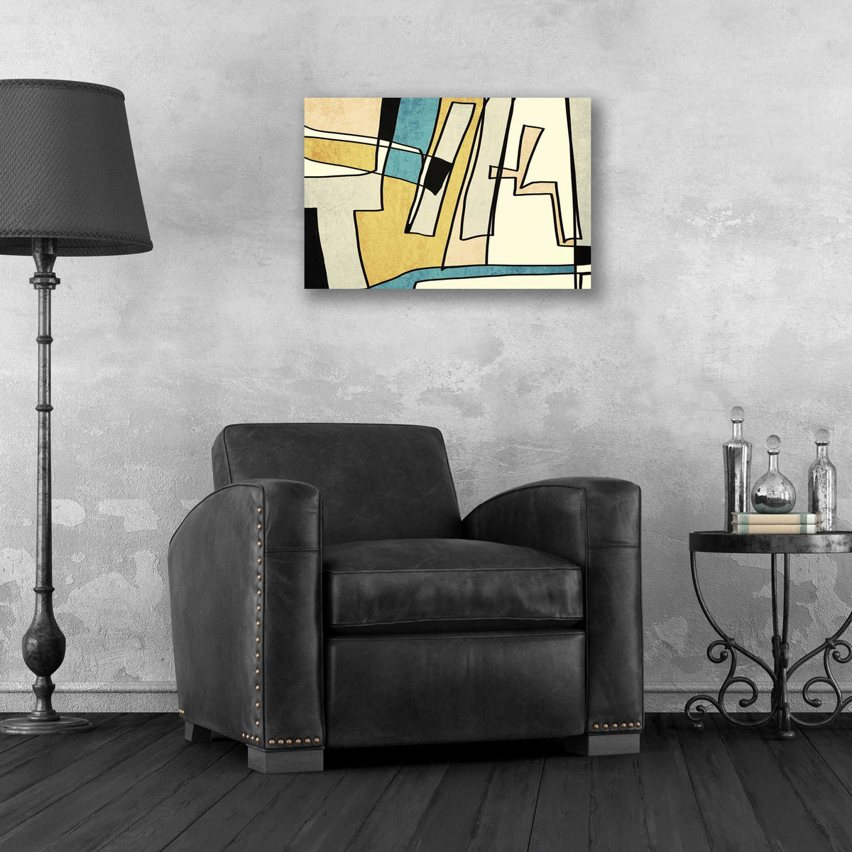 Epic Art 'Abstract Line Art 28' by Irena Orlov, Acrylic Glass Wall Art,24x16