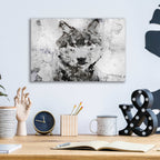 Epic Art 'Rustic Wolf Portrait 3 copy' by Irena Orlov, Acrylic Glass Wall Art,16x12