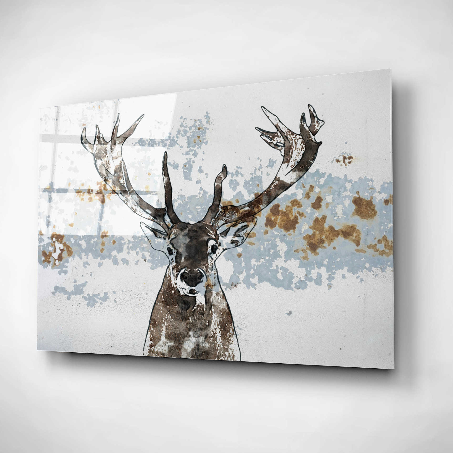 Epic Art 'Elk' by Irena Orlov, Acrylic Glass Wall Art,16x12