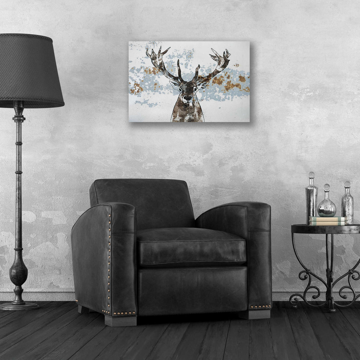 Epic Art 'Elk' by Irena Orlov, Acrylic Glass Wall Art,24x16
