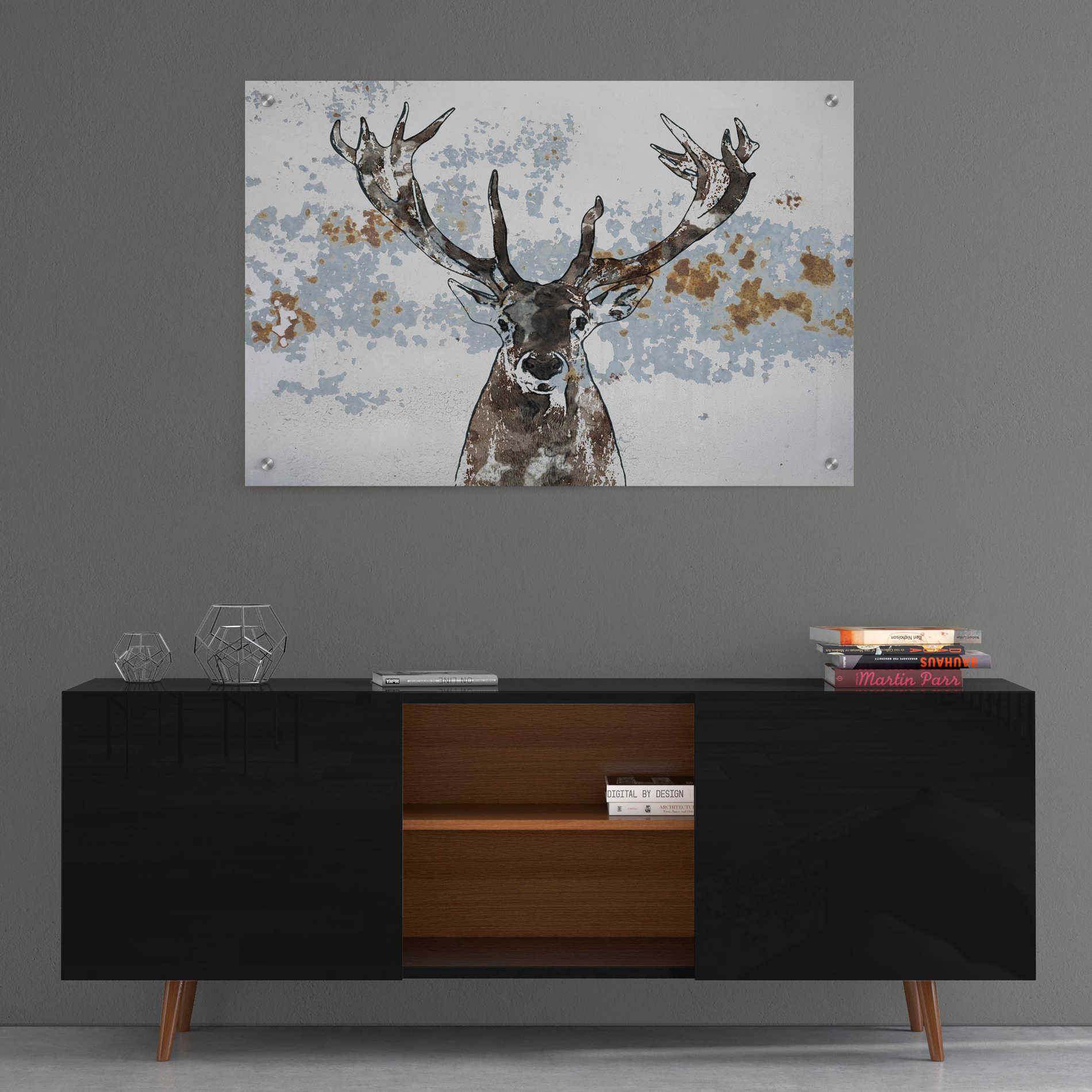 Epic Art 'Elk' by Irena Orlov, Acrylic Glass Wall Art,36x24