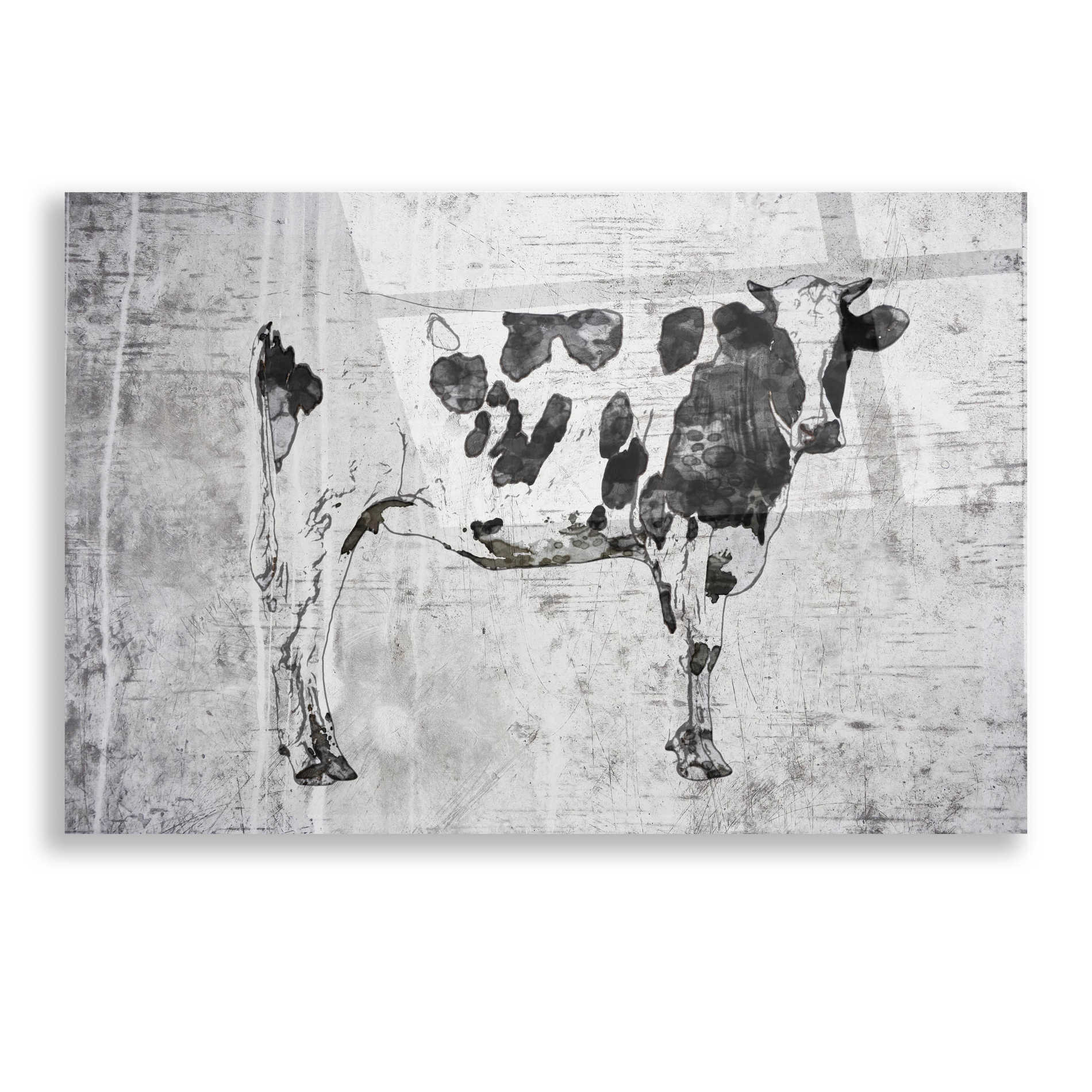 Epic Art 'Rustic cow' by Irena Orlov, Acrylic Glass Wall Art