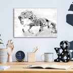 Epic Art 'Beautiful Floral Horse 1-4' by Irena Orlov, Acrylic Glass Wall Art,16x12