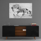 Epic Art 'Beautiful Floral Horse 1-4' by Irena Orlov, Acrylic Glass Wall Art,36x24