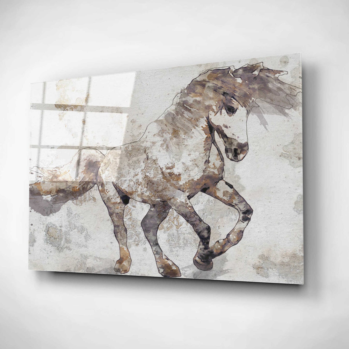 Epic Art 'Bebeau Horse 2' by Irena Orlov, Acrylic Glass Wall Art,16x12