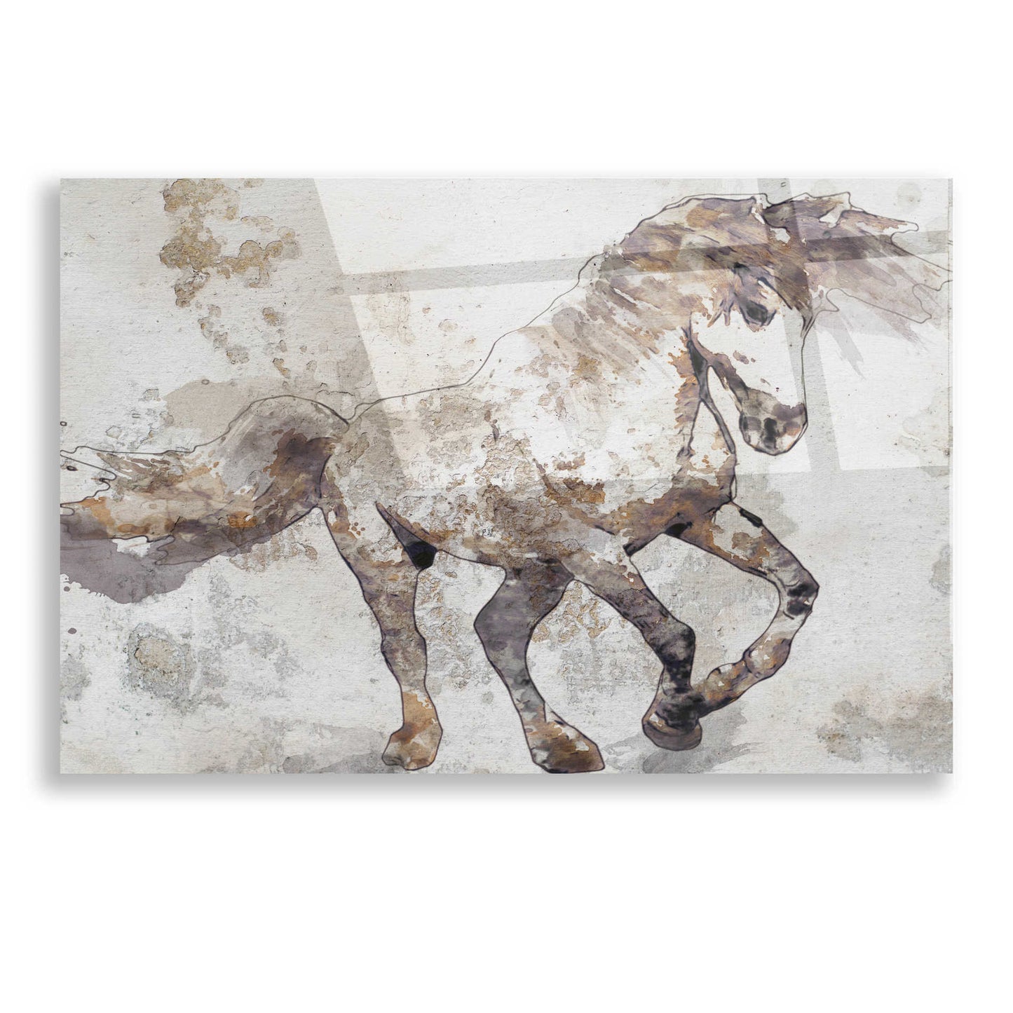 Epic Art 'Bebeau Horse 2' by Irena Orlov, Acrylic Glass Wall Art,16x12
