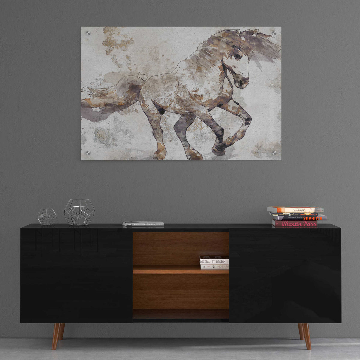 Epic Art 'Bebeau Horse 2' by Irena Orlov, Acrylic Glass Wall Art,36x24