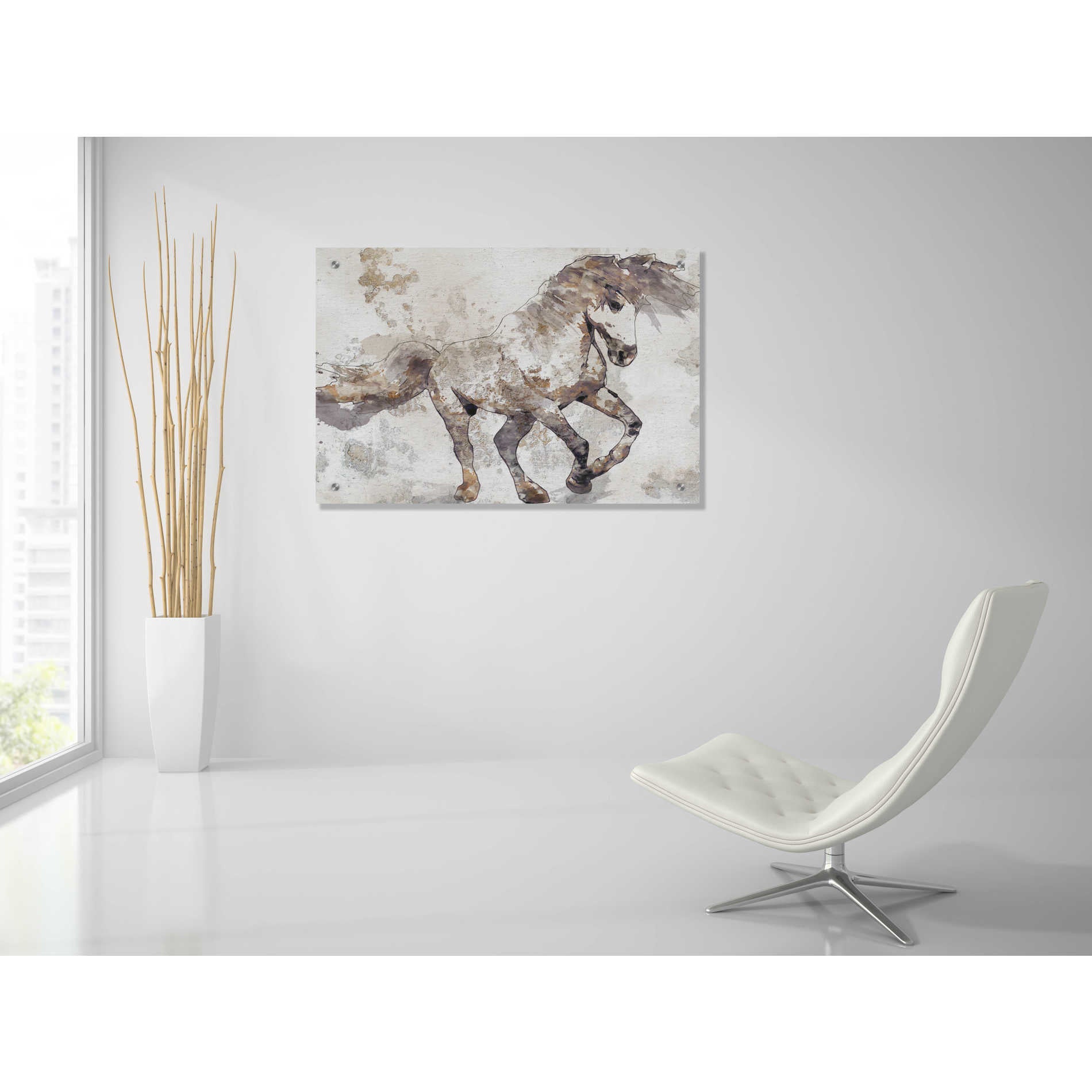 Epic Art 'Bebeau Horse 2' by Irena Orlov, Acrylic Glass Wall Art,36x24