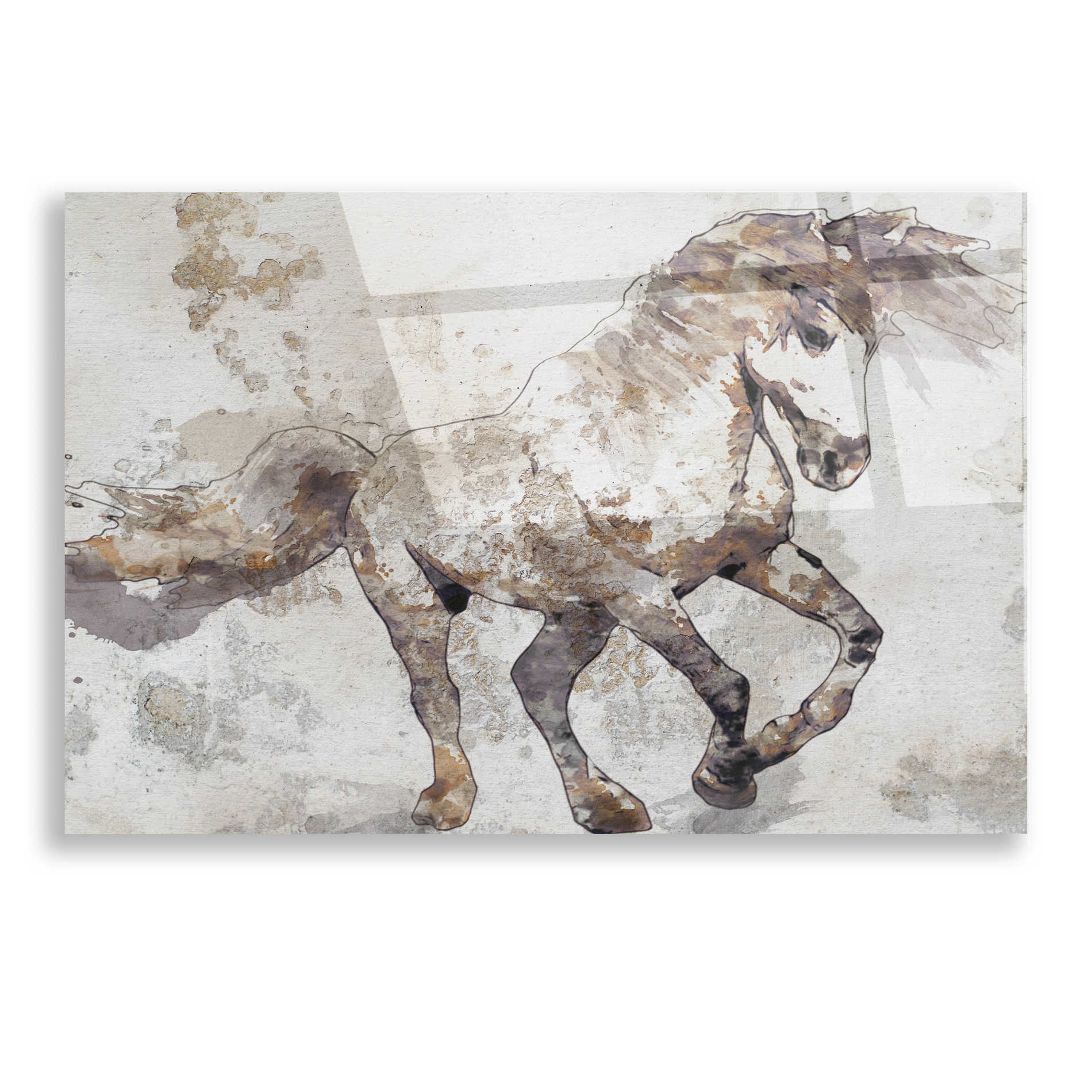 Epic Art 'Bebeau Horse 2' by Irena Orlov, Acrylic Glass Wall Art