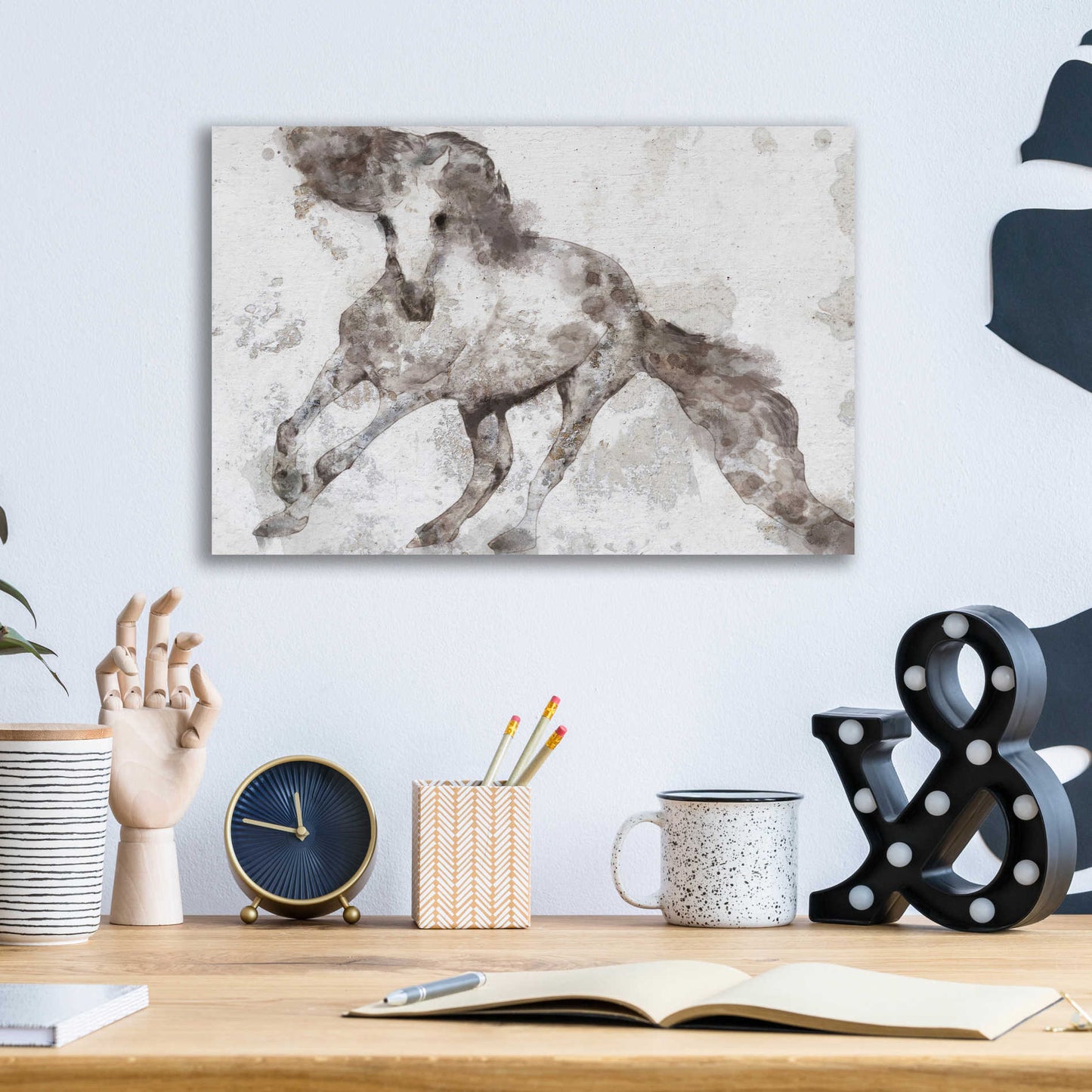 Epic Art 'Alydar Horse' by Irena Orlov, Acrylic Glass Wall Art,16x12