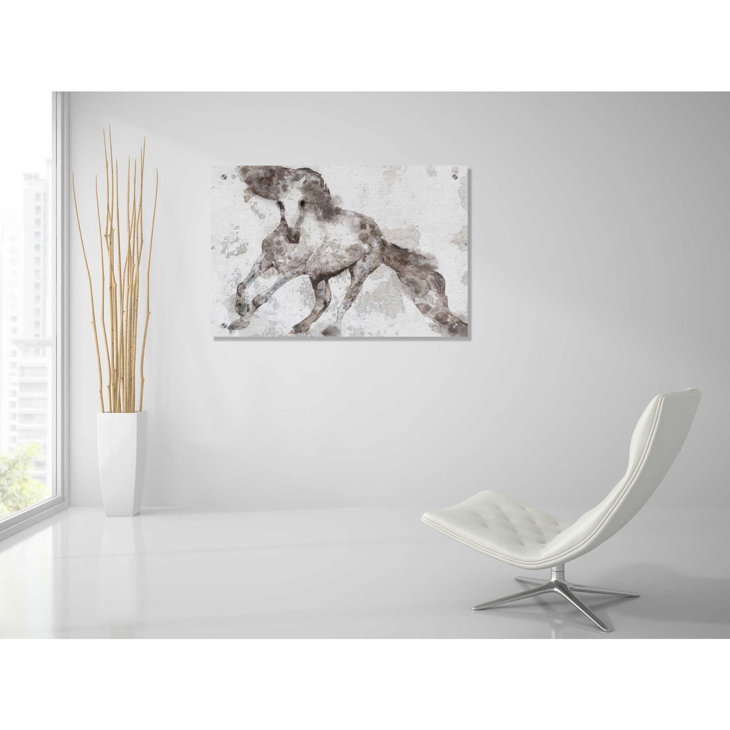 Epic Art 'Alydar Horse' by Irena Orlov, Acrylic Glass Wall Art,36x24