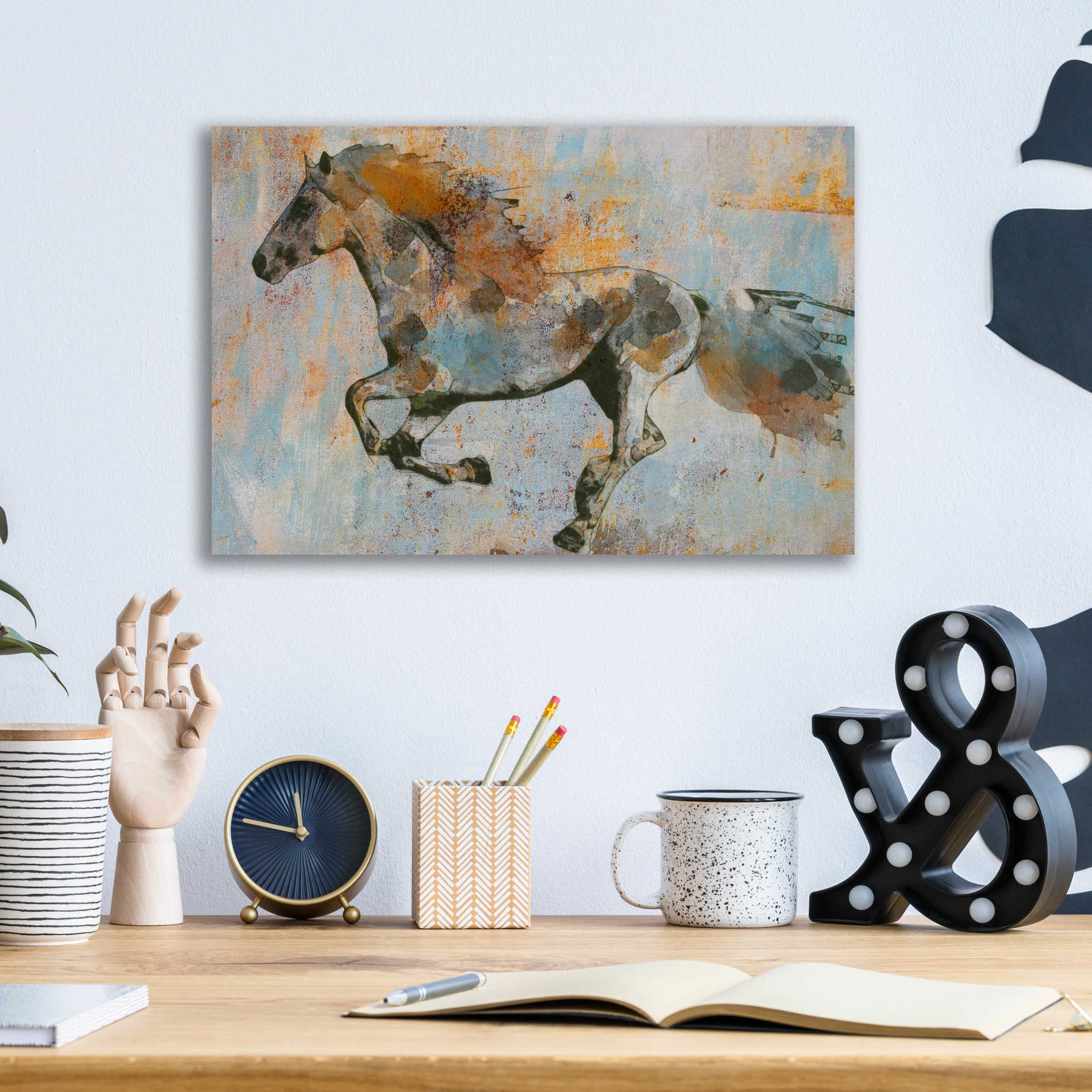 Epic Art 'Rusty Horse 2' by Irena Orlov, Acrylic Glass Wall Art,16x12