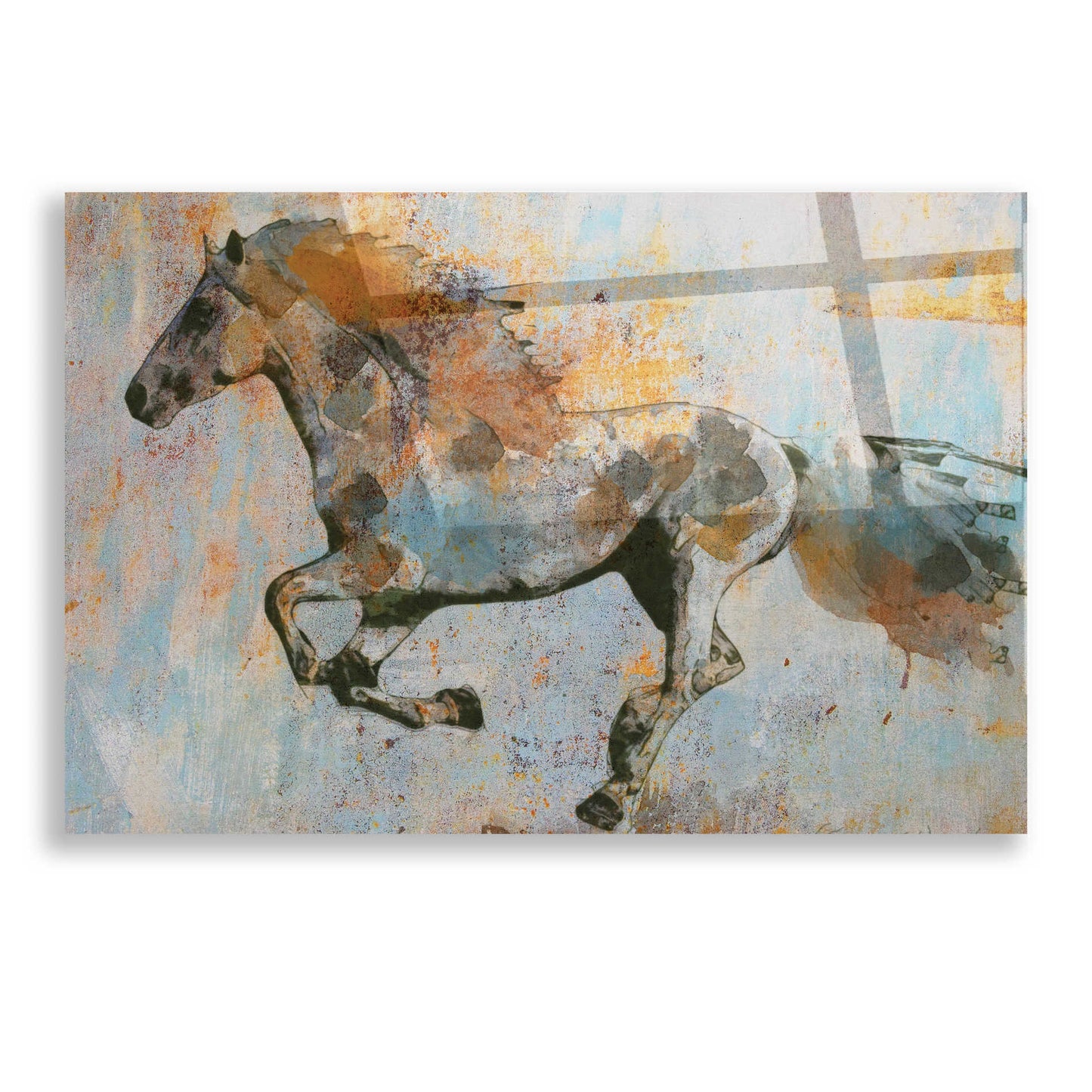 Epic Art 'Rusty Horse 2' by Irena Orlov, Acrylic Glass Wall Art,16x12