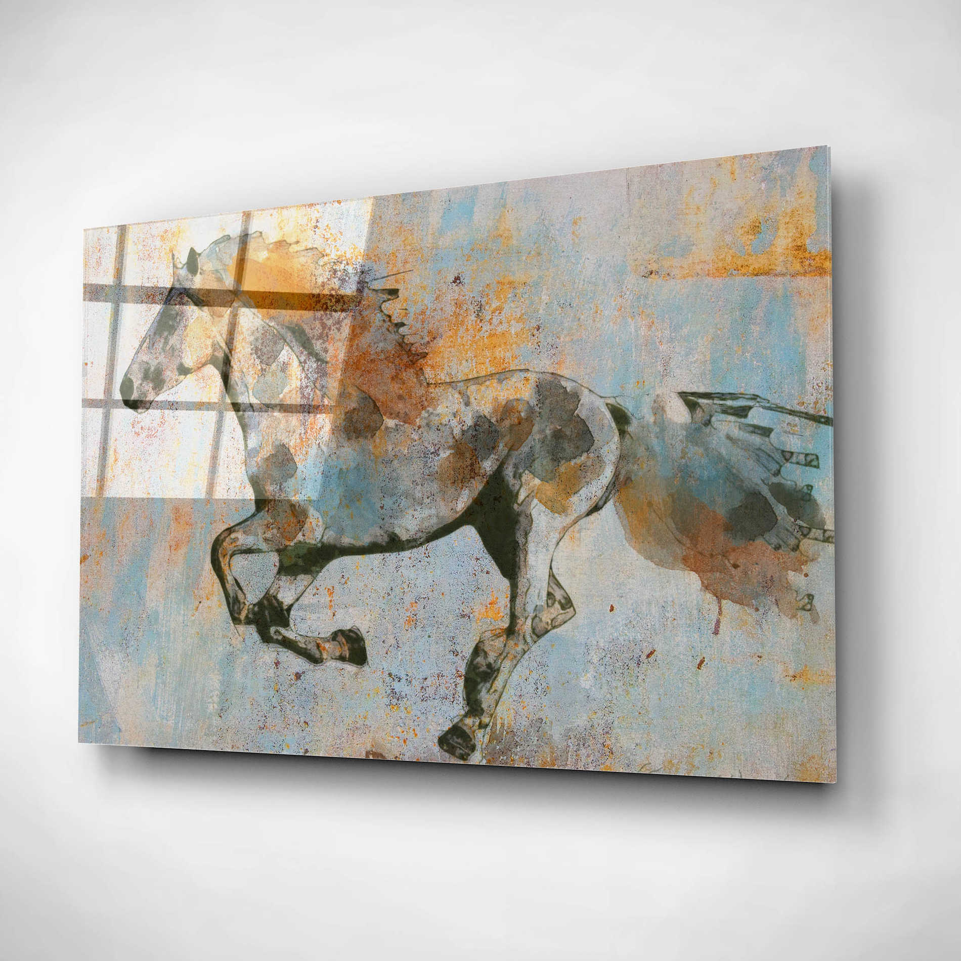 Epic Art 'Rusty Horse 2' by Irena Orlov, Acrylic Glass Wall Art,24x16