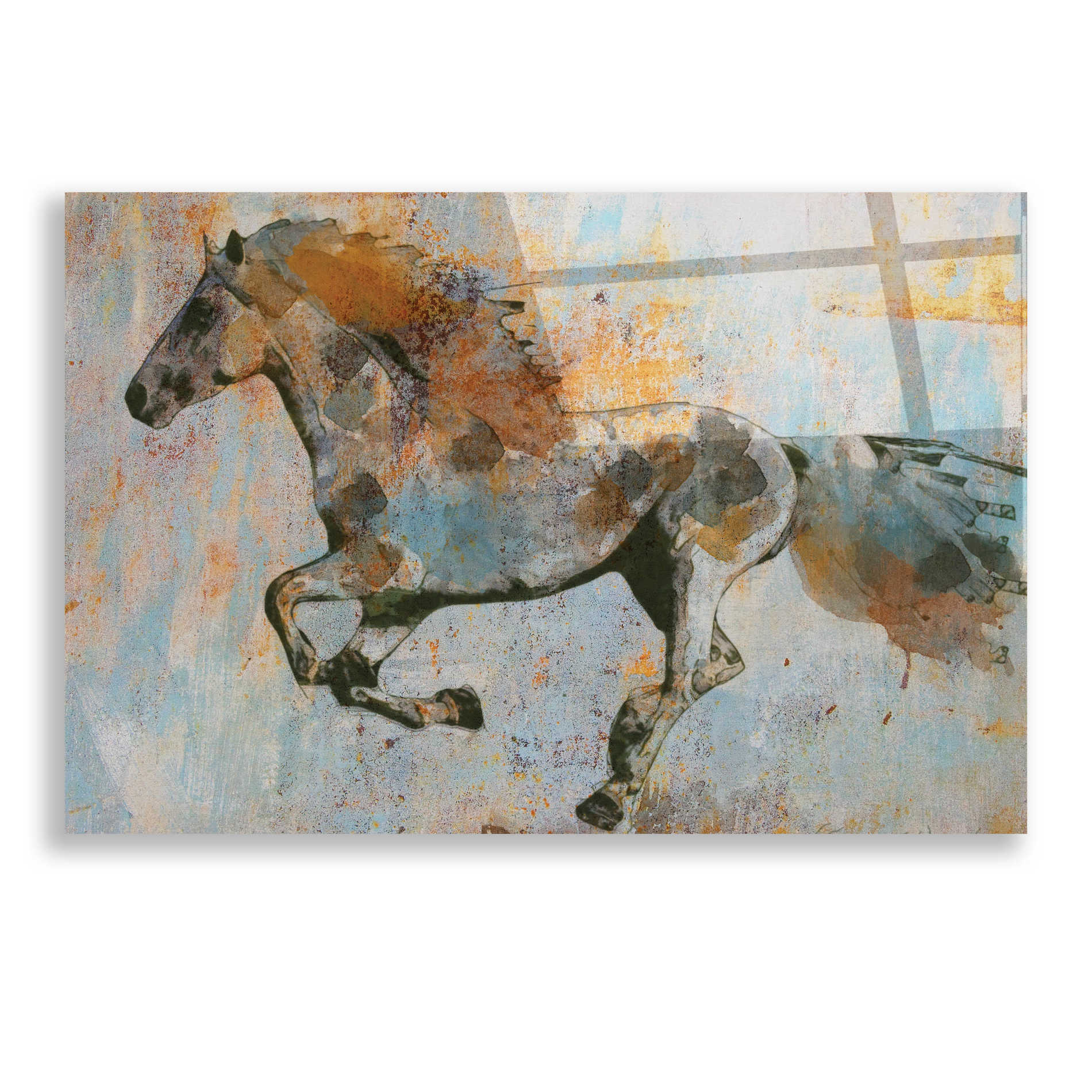 Epic Art 'Rusty Horse 2' by Irena Orlov, Acrylic Glass Wall Art,24x16