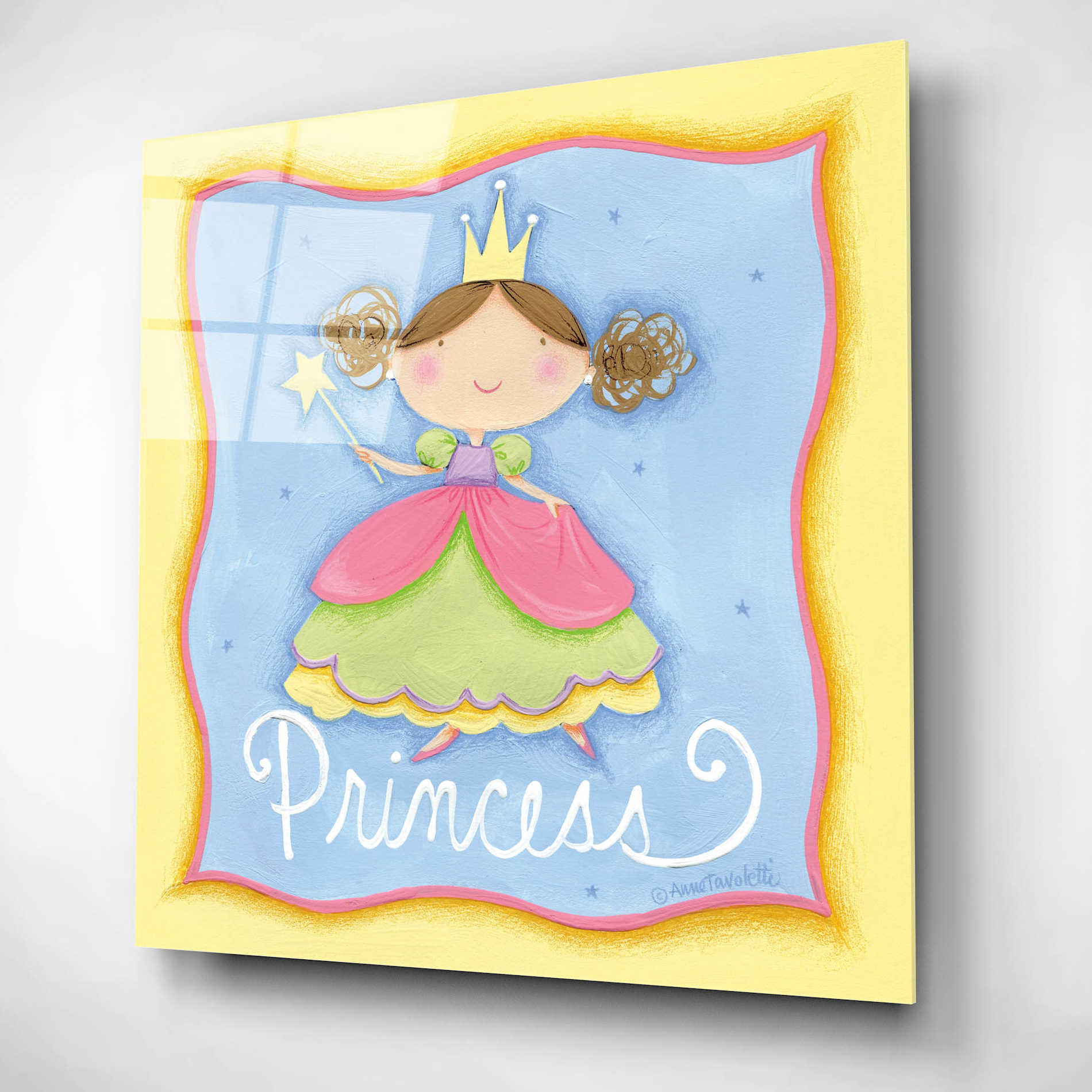 Epic Art 'Princess' by Ann Tavoletti, Acrylic Glass Wall Art,12x12