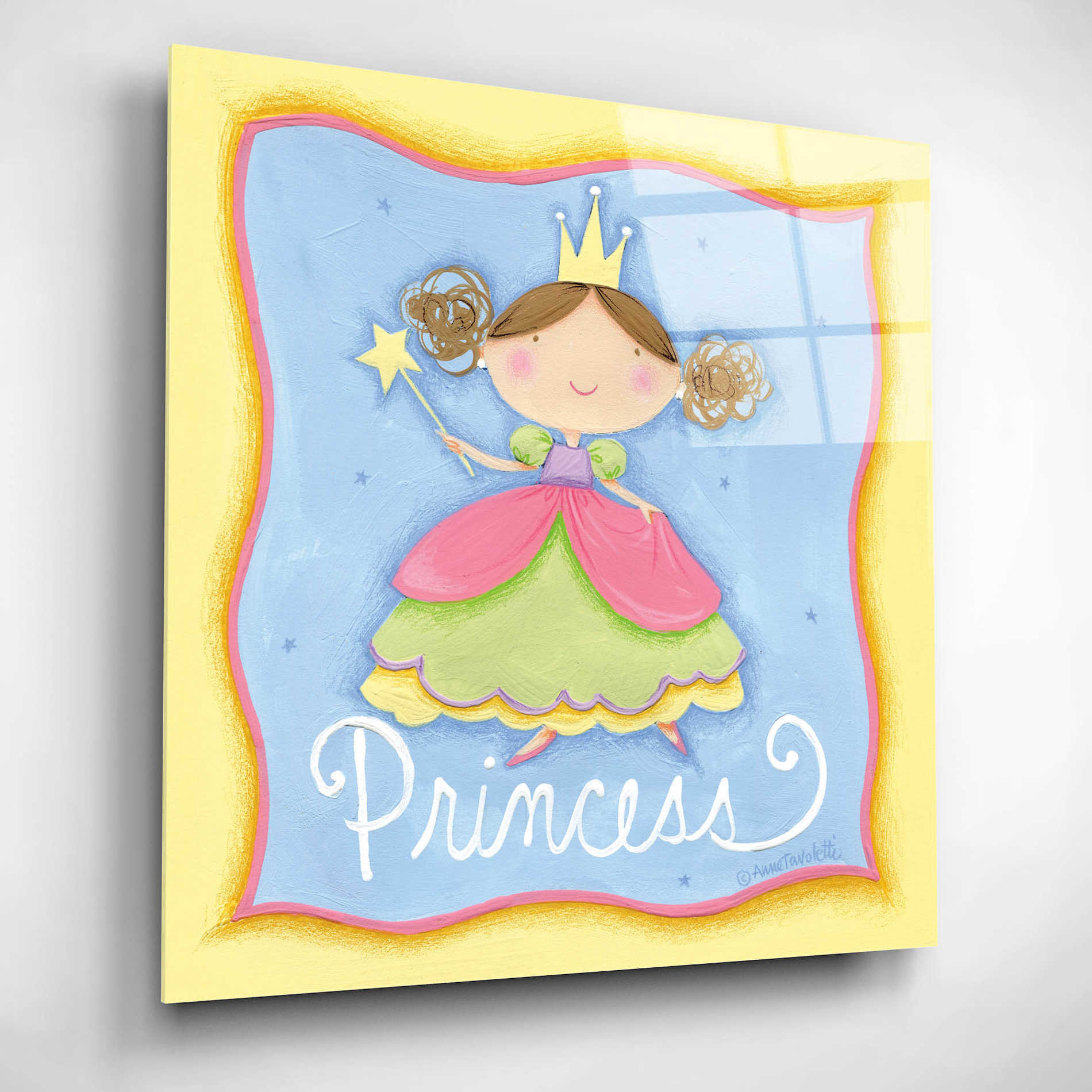 Epic Art 'Princess' by Ann Tavoletti, Acrylic Glass Wall Art,12x12