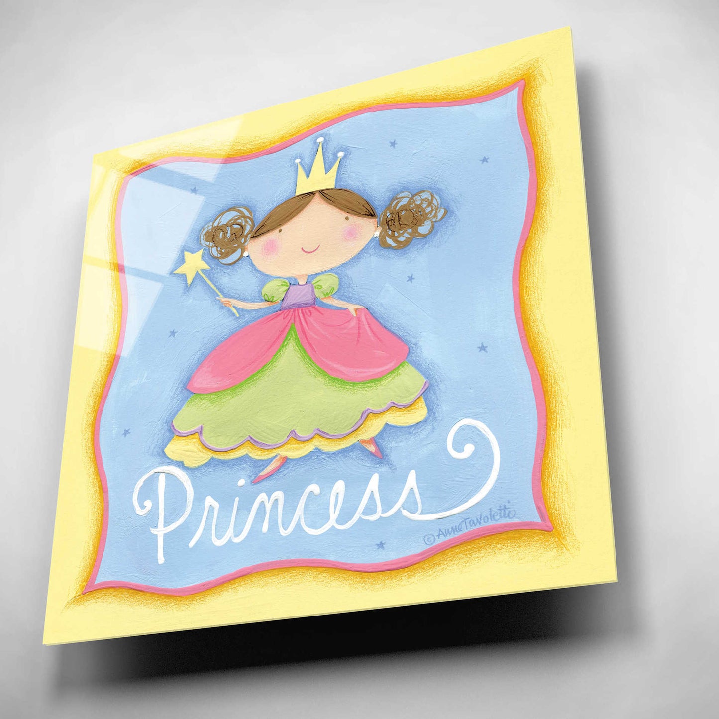 Epic Art 'Princess' by Ann Tavoletti, Acrylic Glass Wall Art,12x12