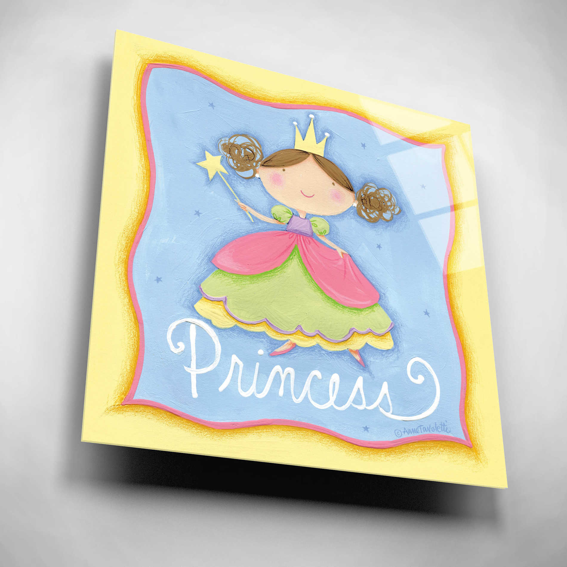 Epic Art 'Princess' by Ann Tavoletti, Acrylic Glass Wall Art,12x12