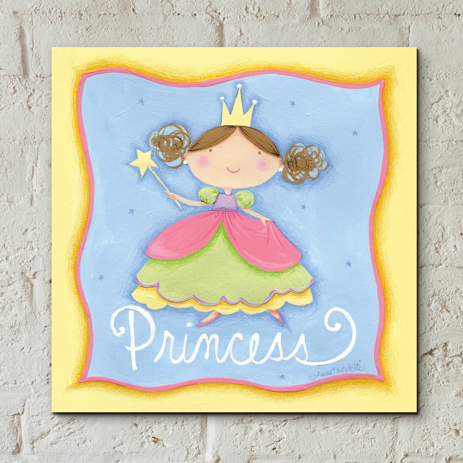 Epic Art 'Princess' by Ann Tavoletti, Acrylic Glass Wall Art,12x12