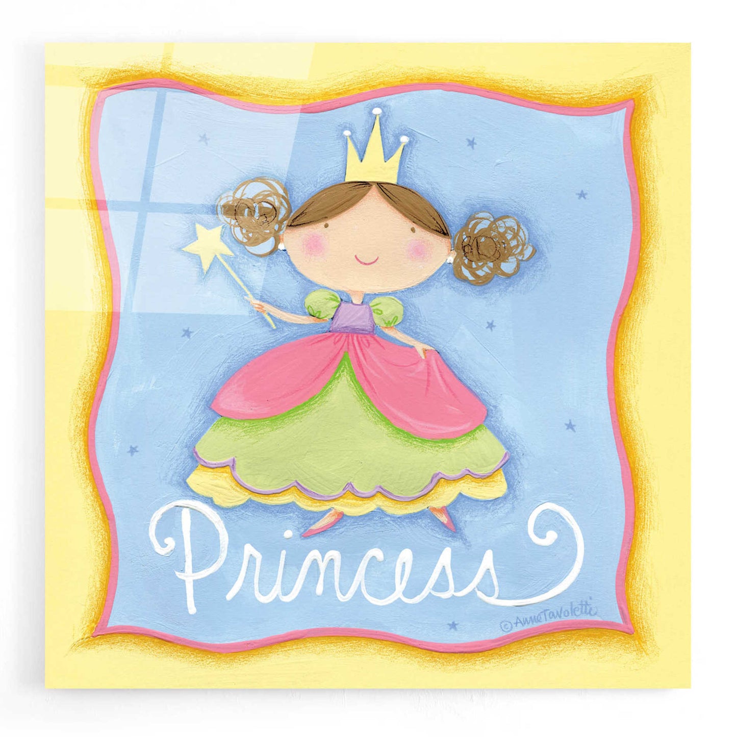 Epic Art 'Princess' by Ann Tavoletti, Acrylic Glass Wall Art,12x12