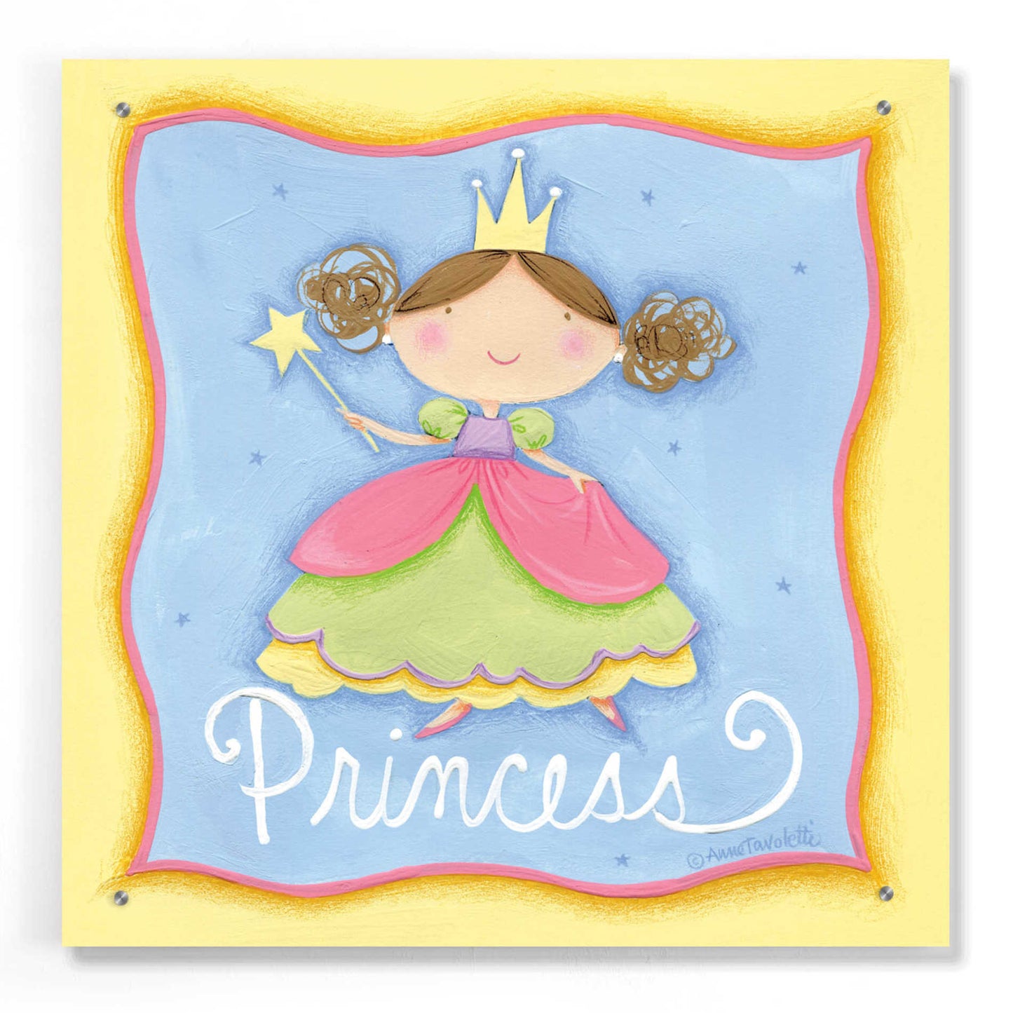 Epic Art 'Princess' by Ann Tavoletti, Acrylic Glass Wall Art,24x24