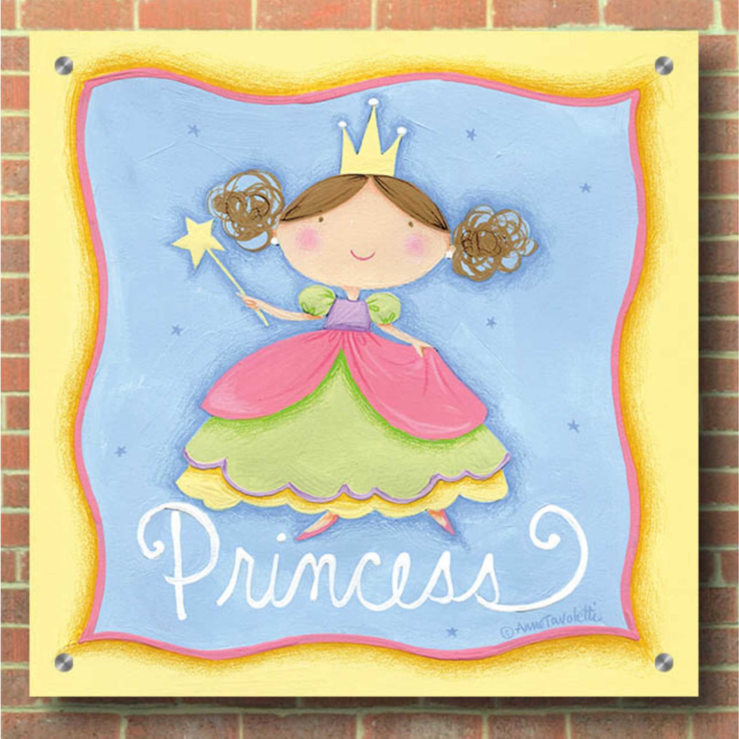 Epic Art 'Princess' by Ann Tavoletti, Acrylic Glass Wall Art,36x36