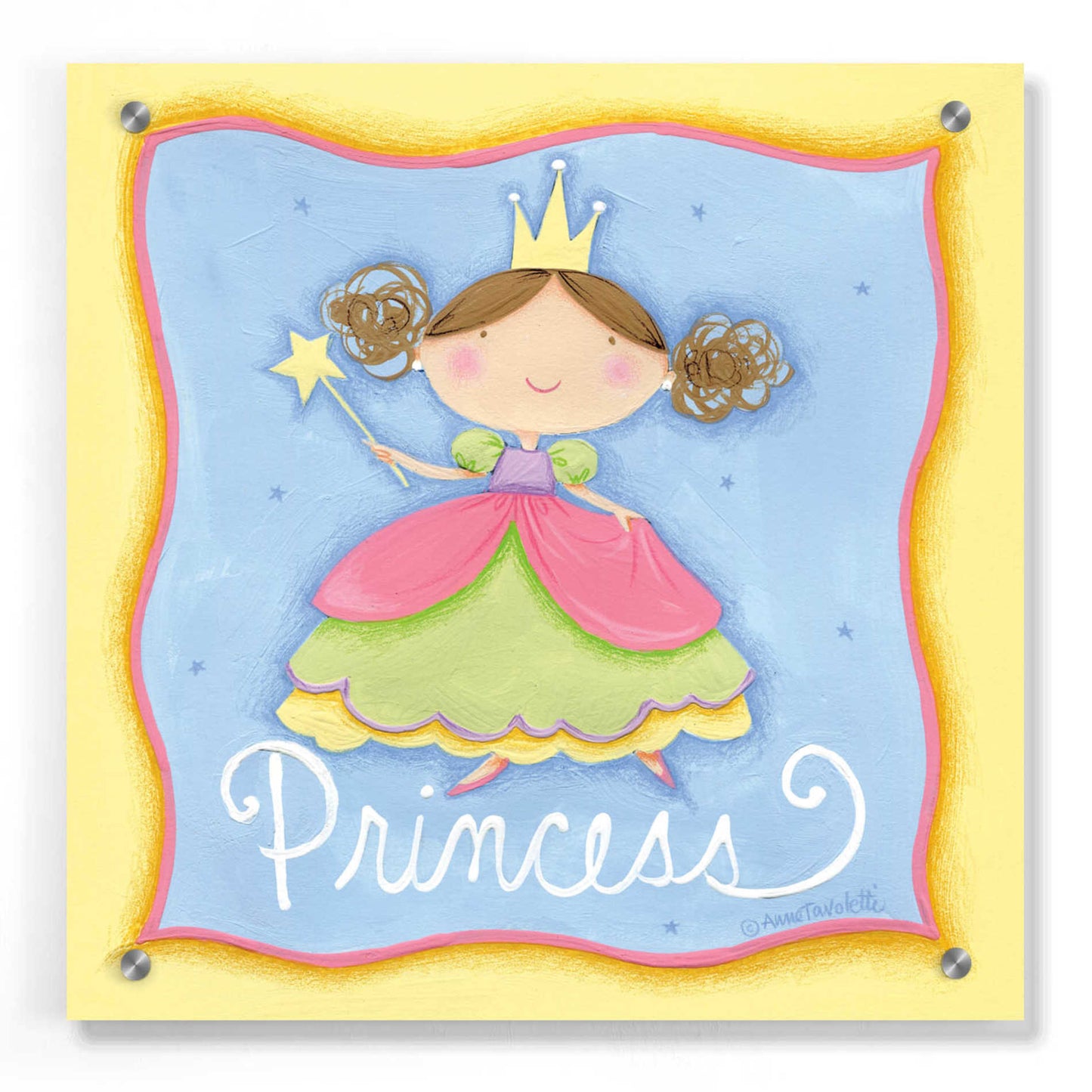 Epic Art 'Princess' by Ann Tavoletti, Acrylic Glass Wall Art,36x36