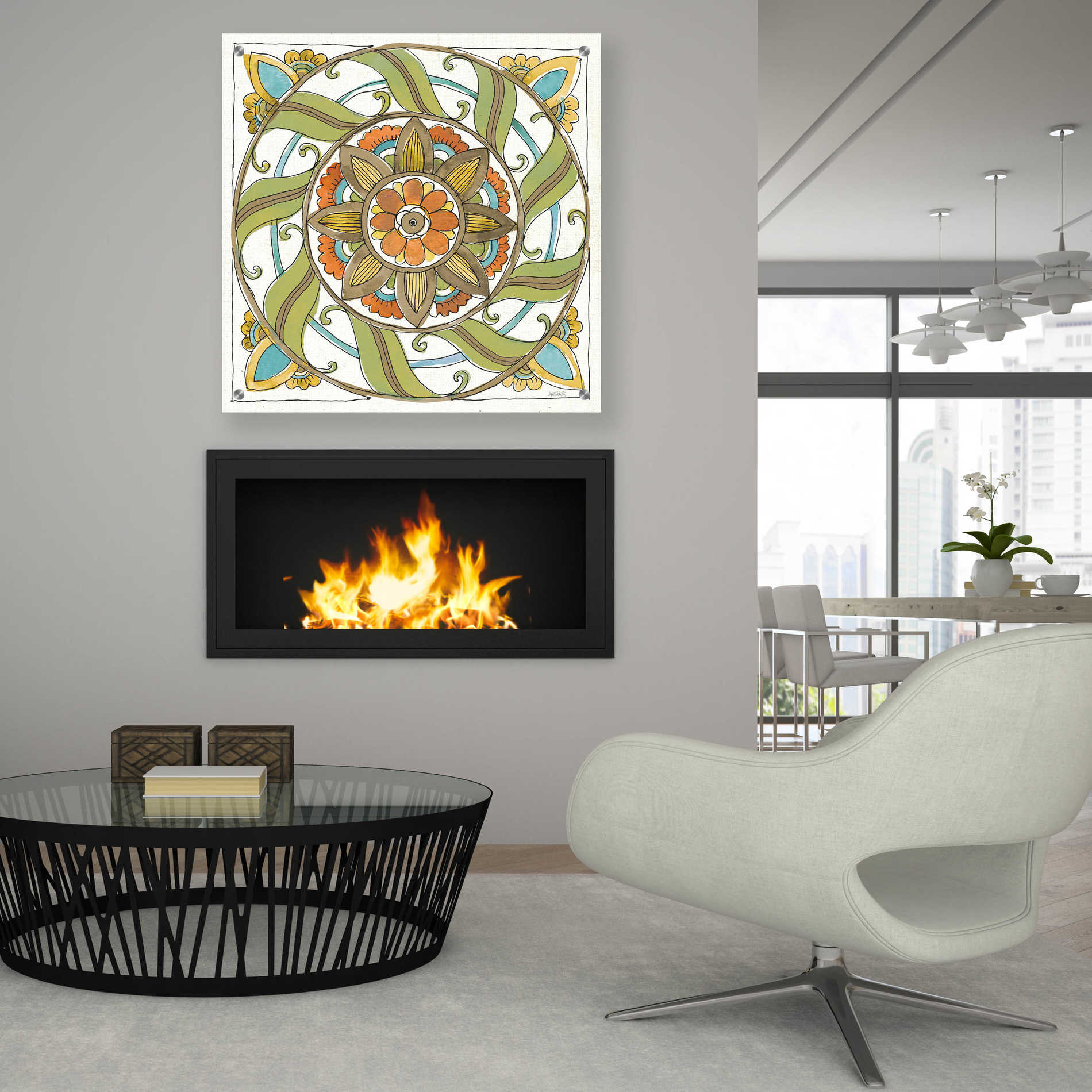 Epic Art 'Tuscan Elegance X' by Ann Tavoletti, Acrylic Glass Wall Art,36x36