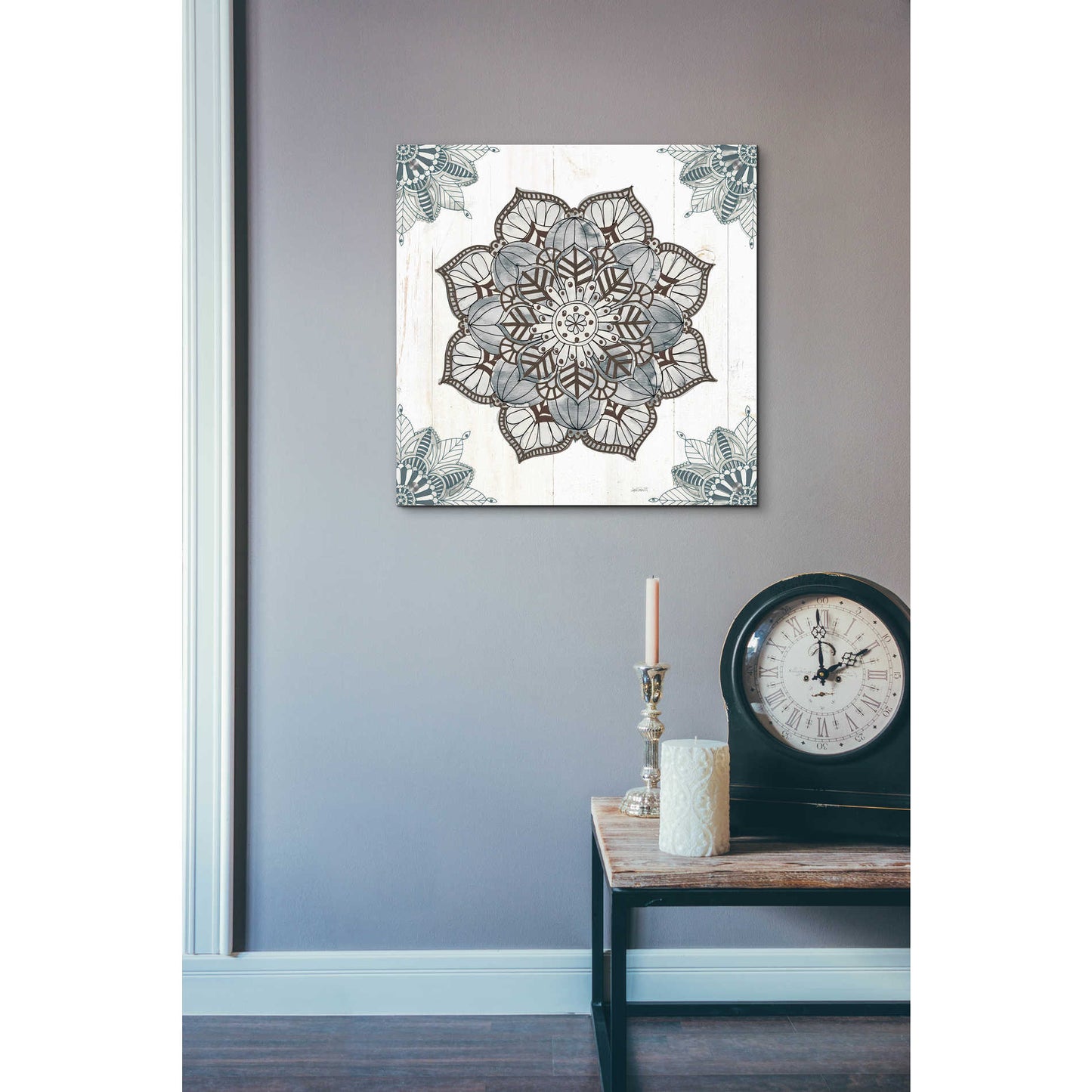 Epic Art 'Mandala Morning I' by Ann Tavoletti, Acrylic Glass Wall Art,24x24