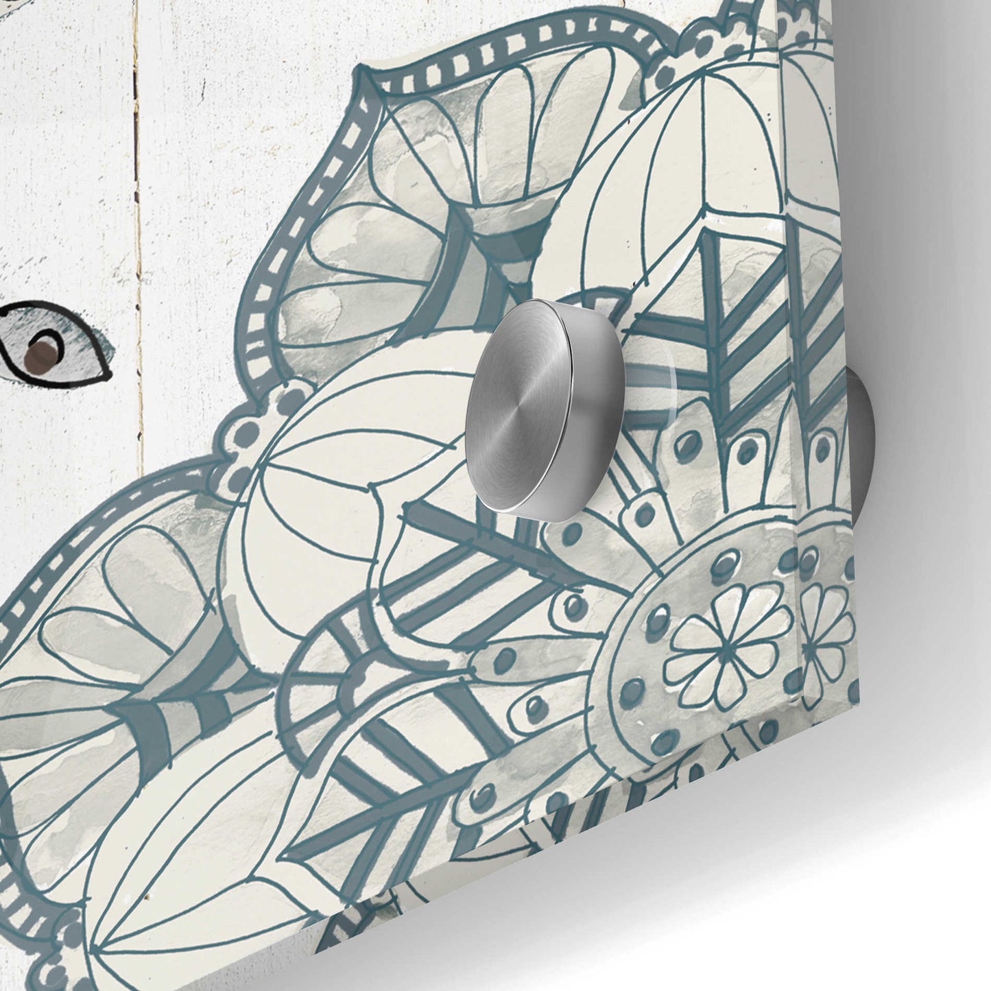 Epic Art 'Mandala Morning II' by Ann Tavoletti, Acrylic Glass Wall Art,24x24